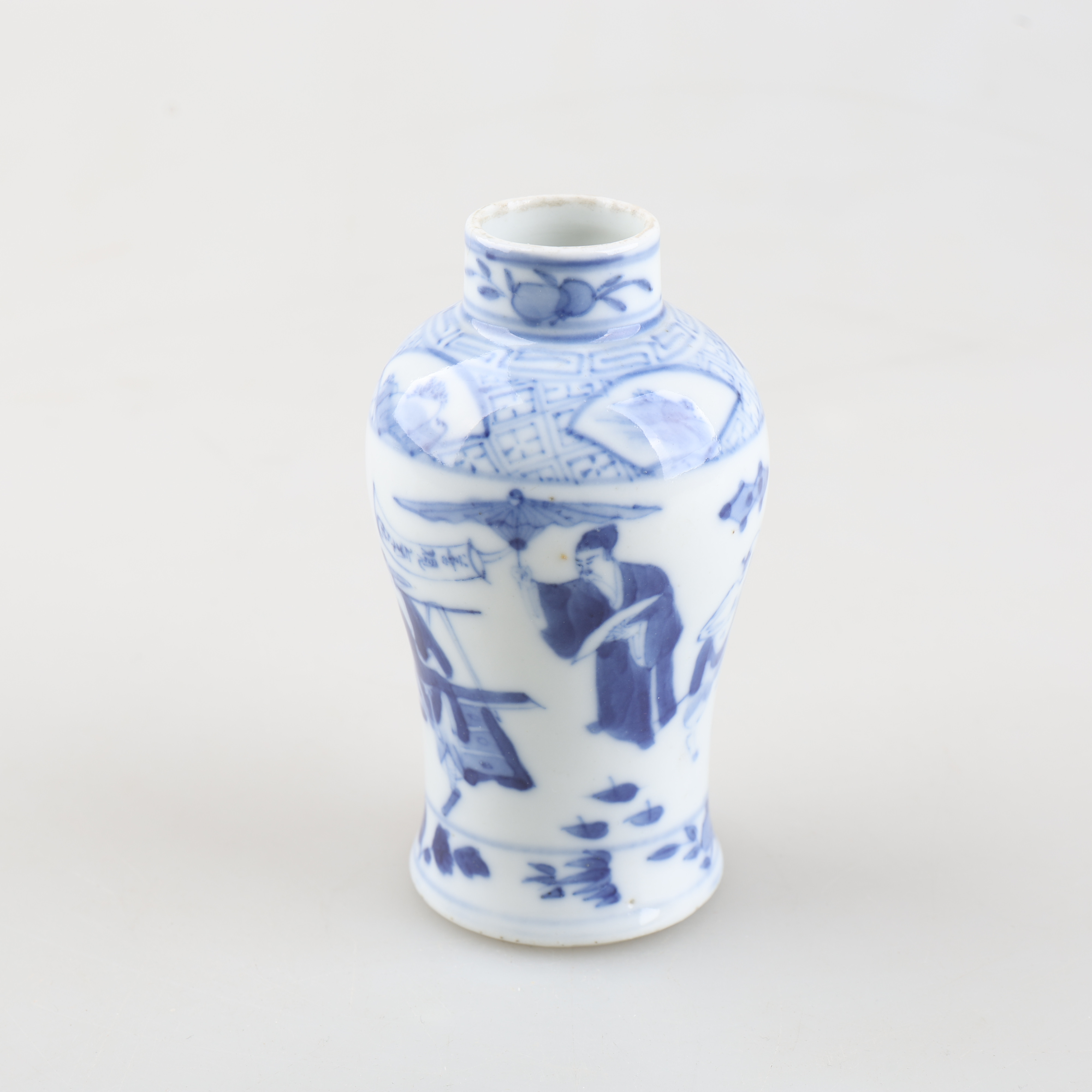 VAS, blå vitt, Kangxi, 1800-tal.