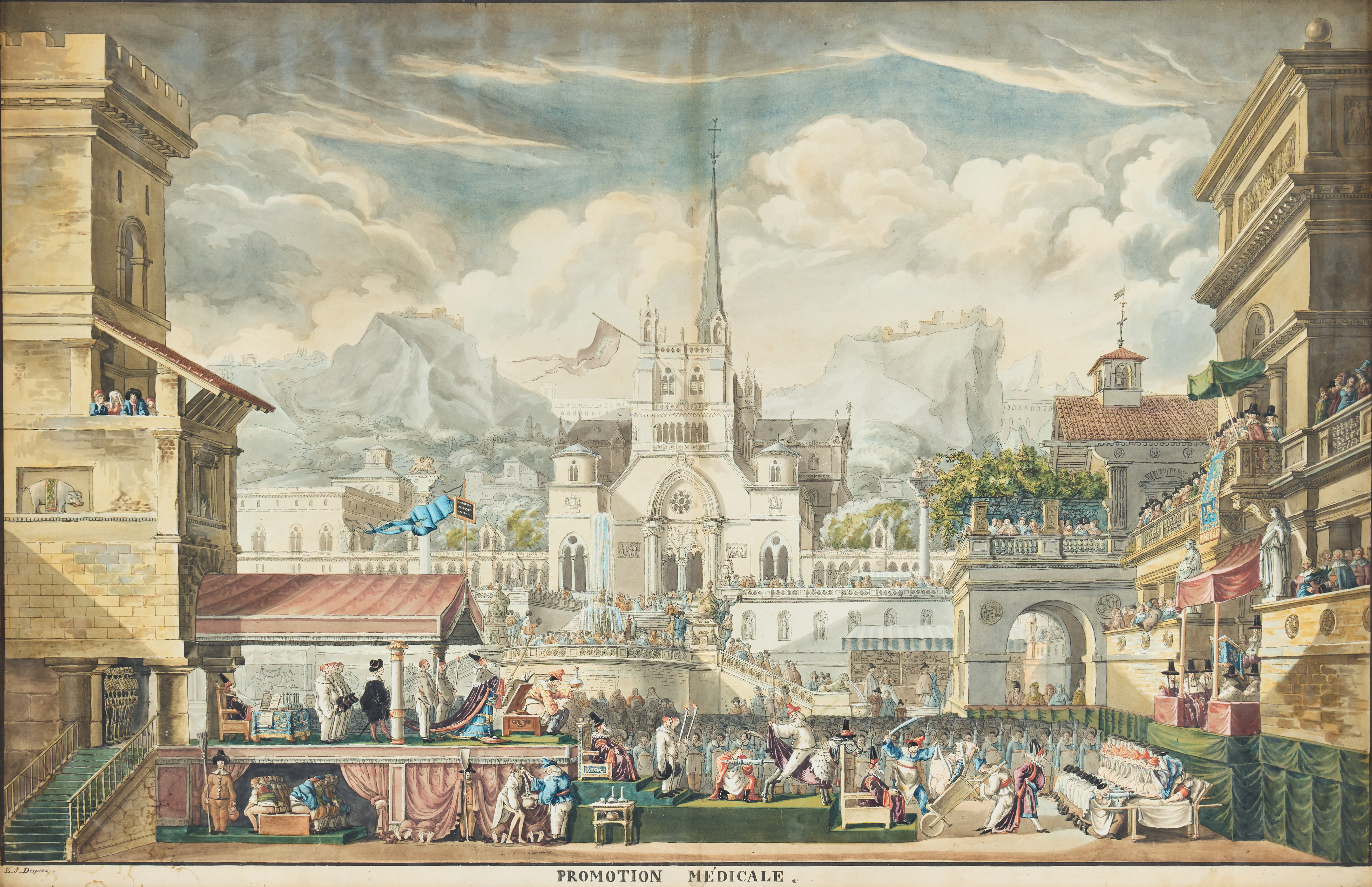 LOUIS JEAN DESPREZ (1743-1804). "Promotion Médicale".