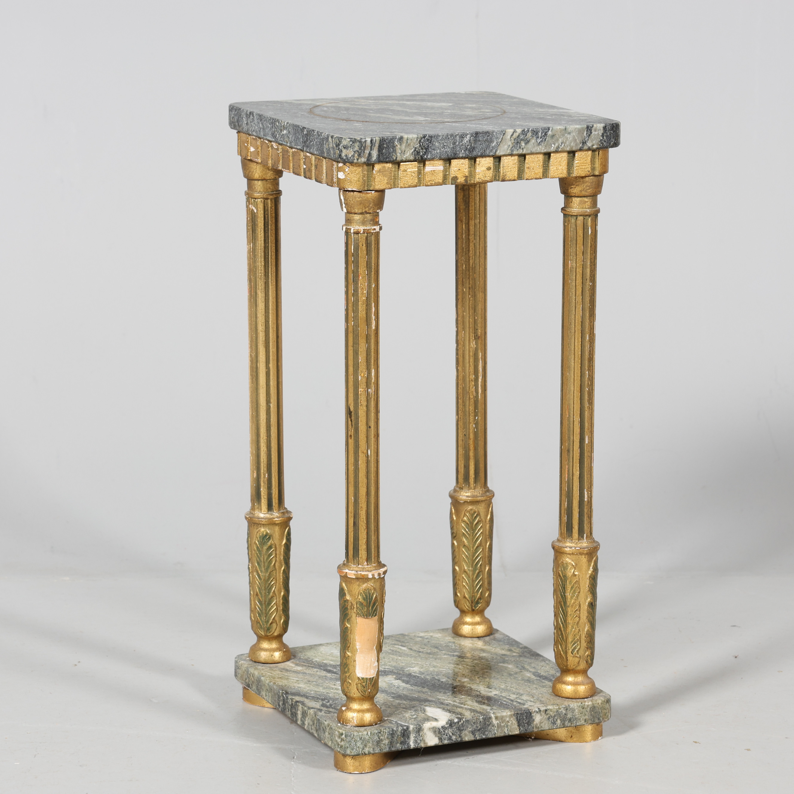 PIEDESTAL, empirestil, 1900-tal, trä och marmor.