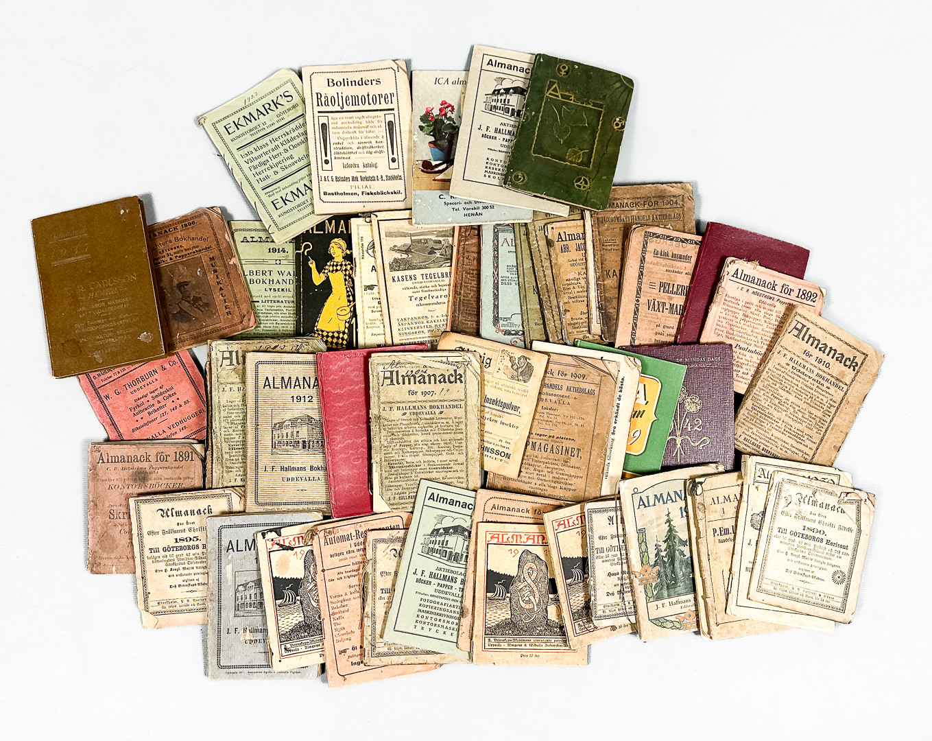 ALMANACKOR, ca 60 st, Uddevalla, Orust, Tjörn, Göteborg, 18/1900-tal.
