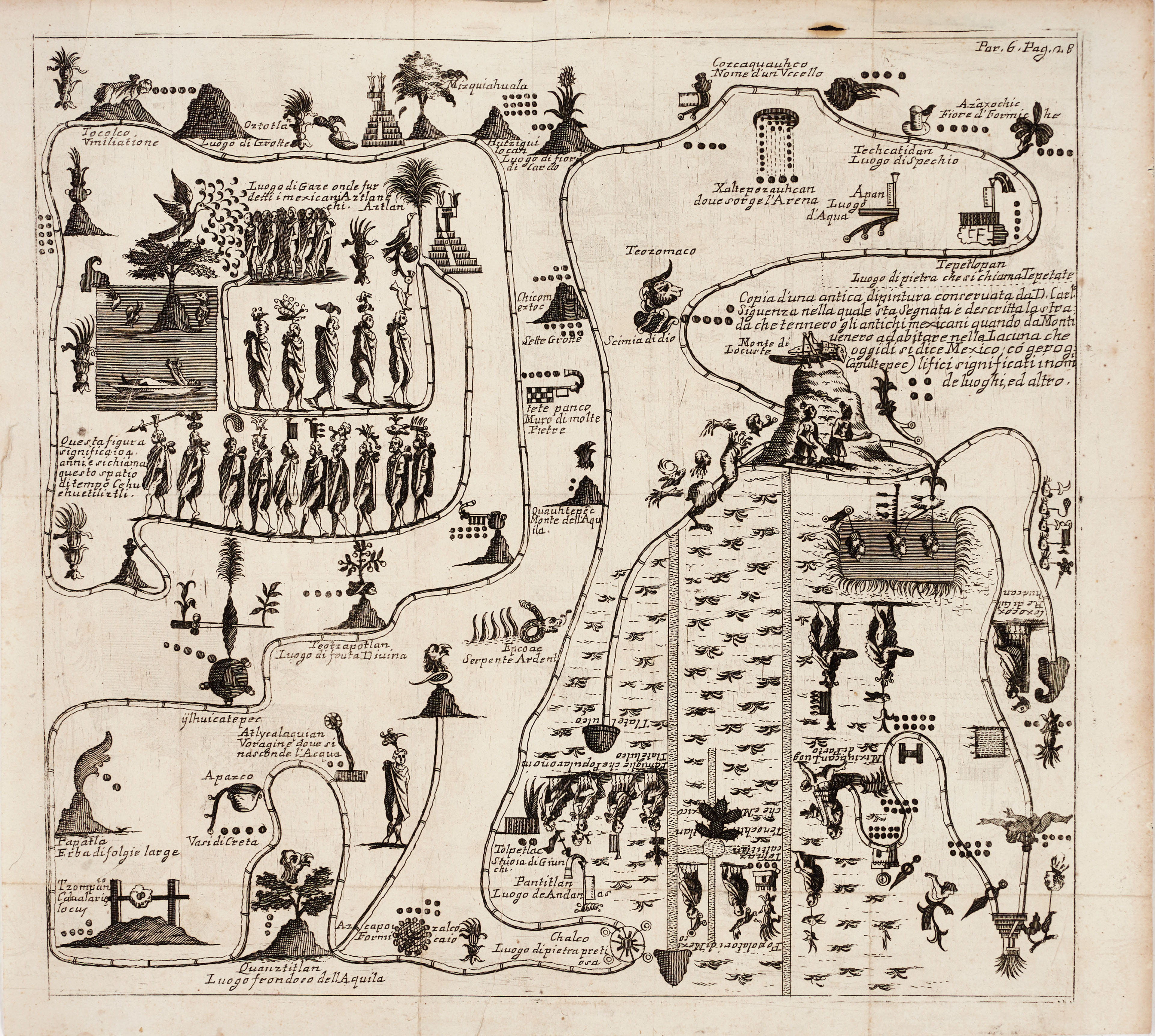 MEXICO, två gravyrer, 1700-tal.