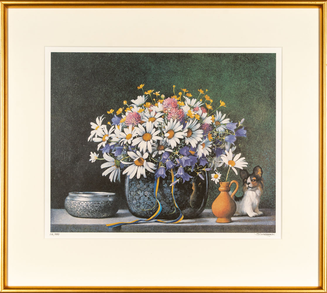 SVEN-OLOF IVARSSON. Färglitografi, Stilleben, Signerad och Numrerad 112/500.