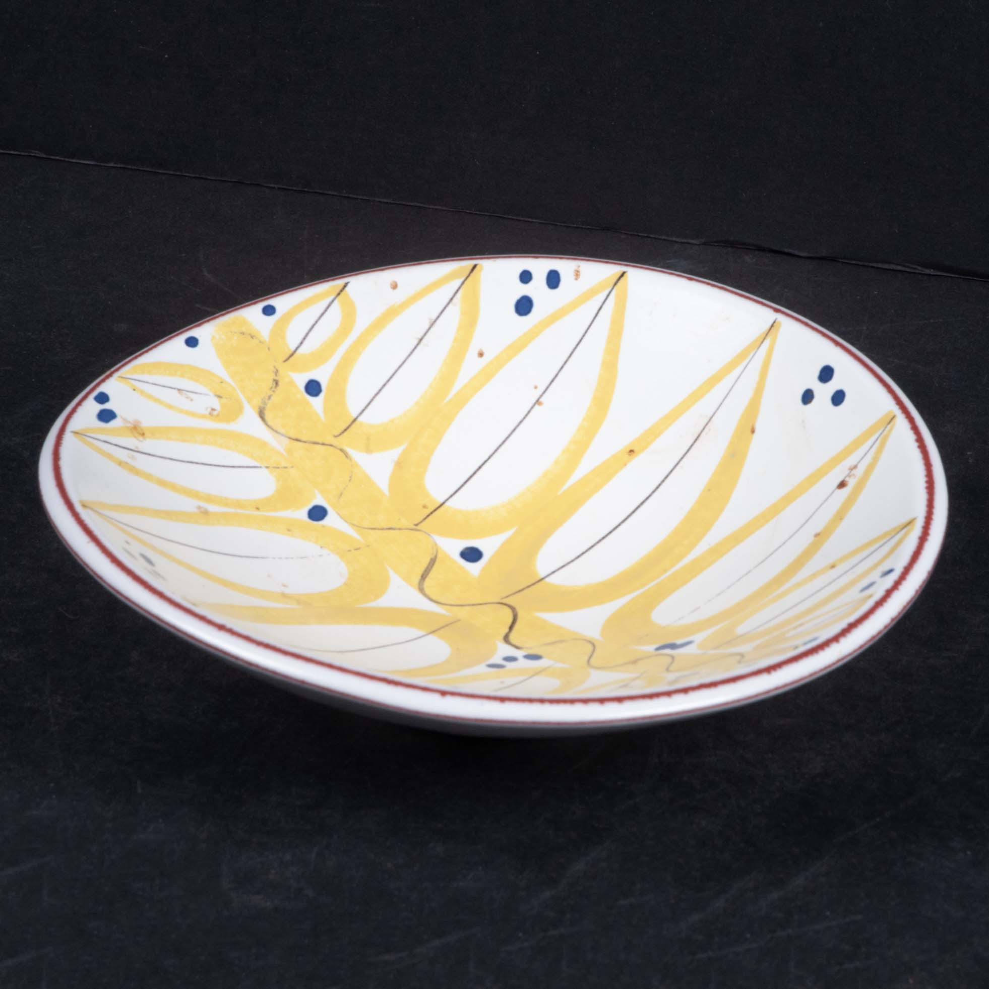 STIG LINDBERG. Fat, fajans studiohanden.