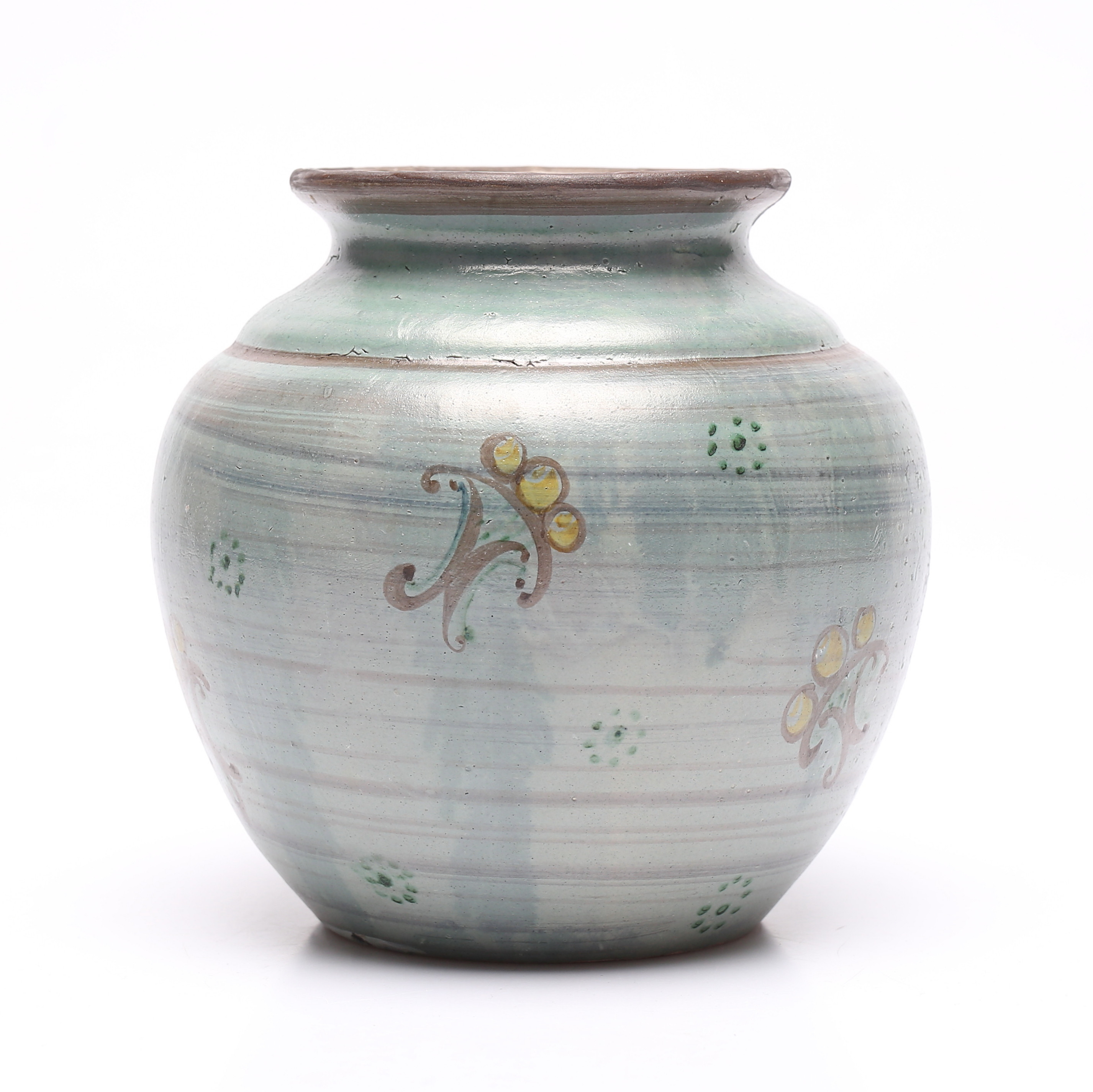 HARALD ÖSTERGREN. vas, keramik, Upsala Ekeby, signerad och daterad 1921.