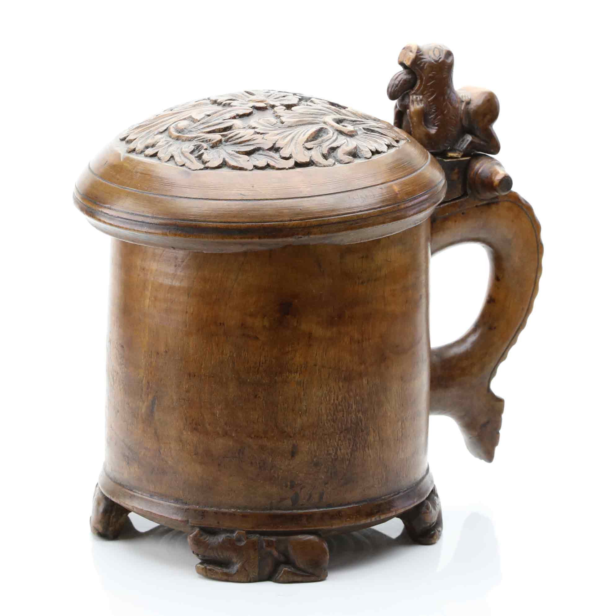 STOP, masurbjörk, barock, märkt LOSH, Norge, 17/1800-tal.