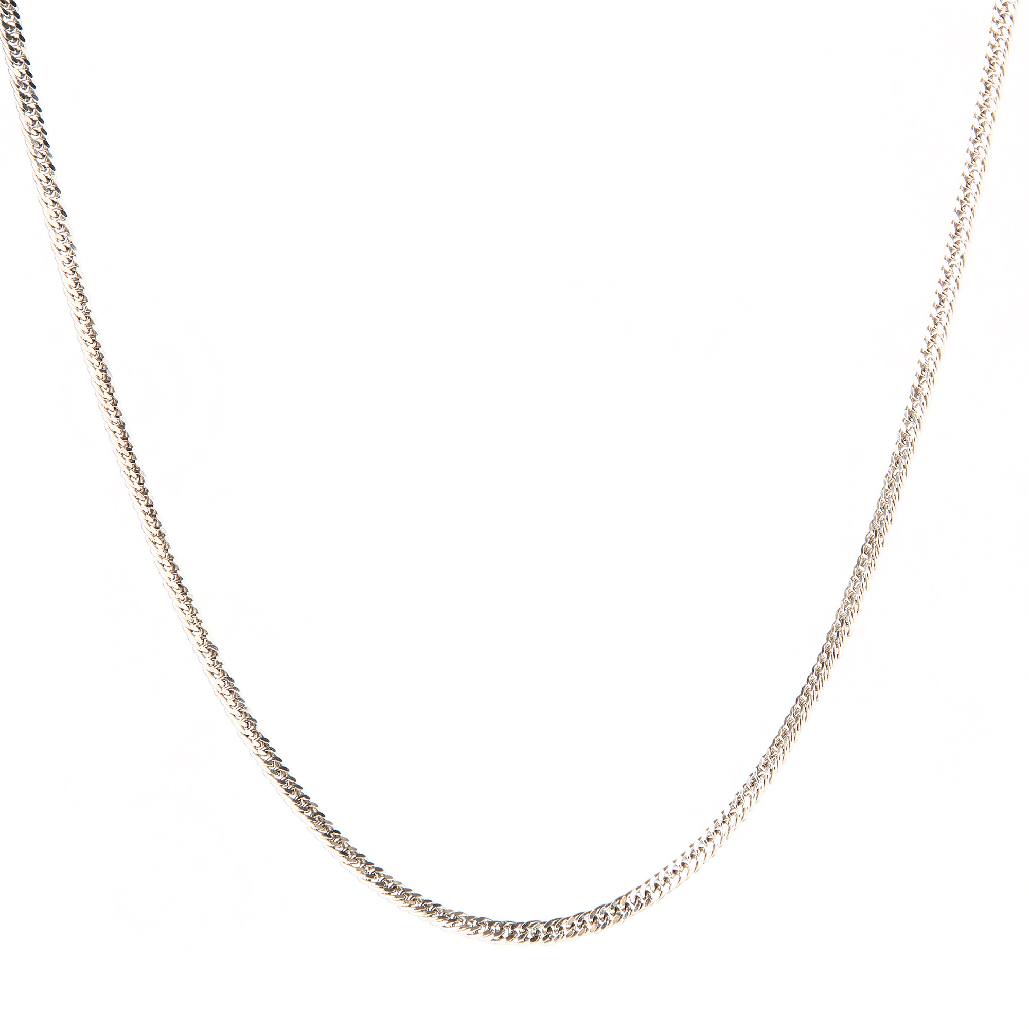 HALSKEDJA, 18K vitguld, Balestra, Italien.