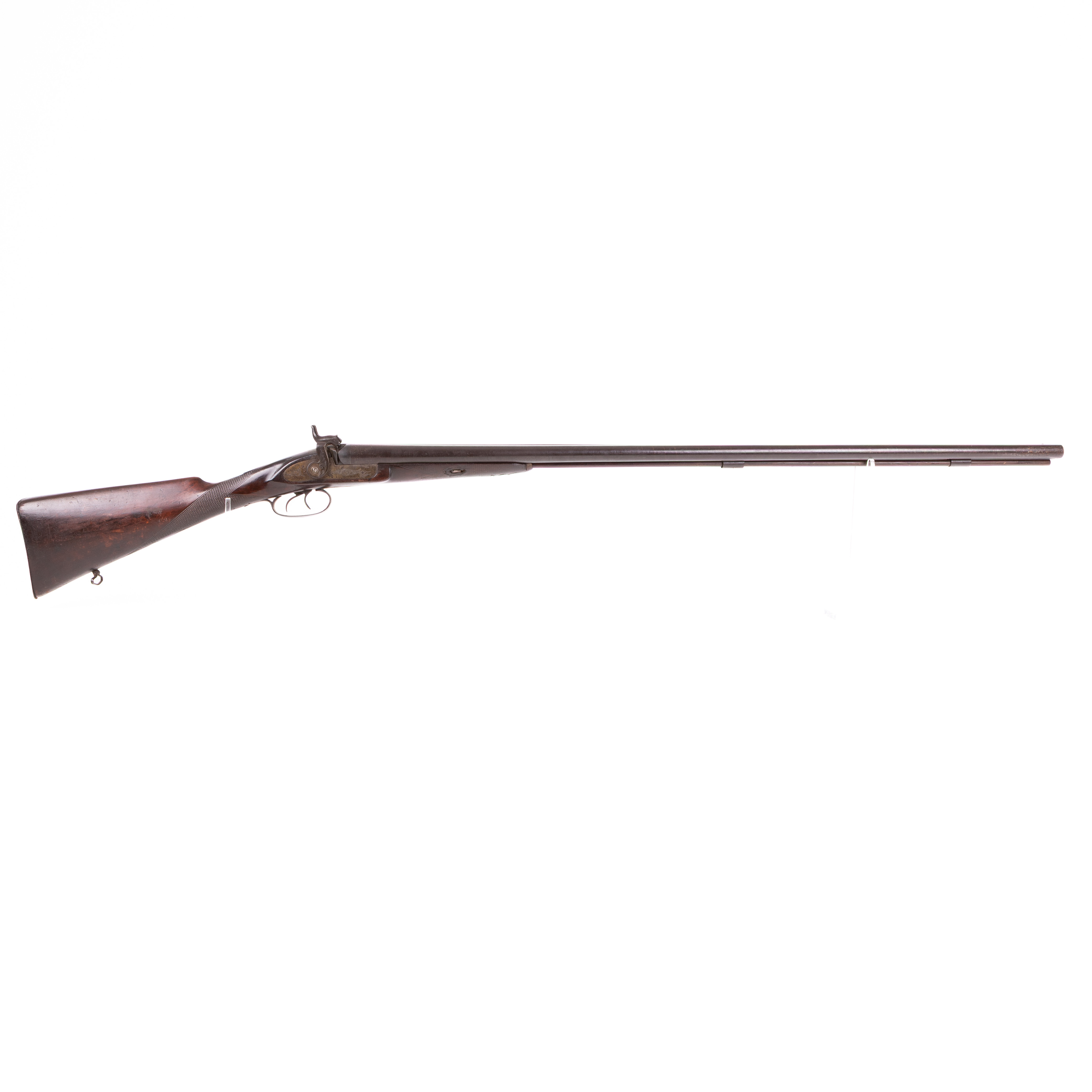 HAGELBÖSSA, avsevärd storlek, dubbelpipig, Belgien, 1800-tal.