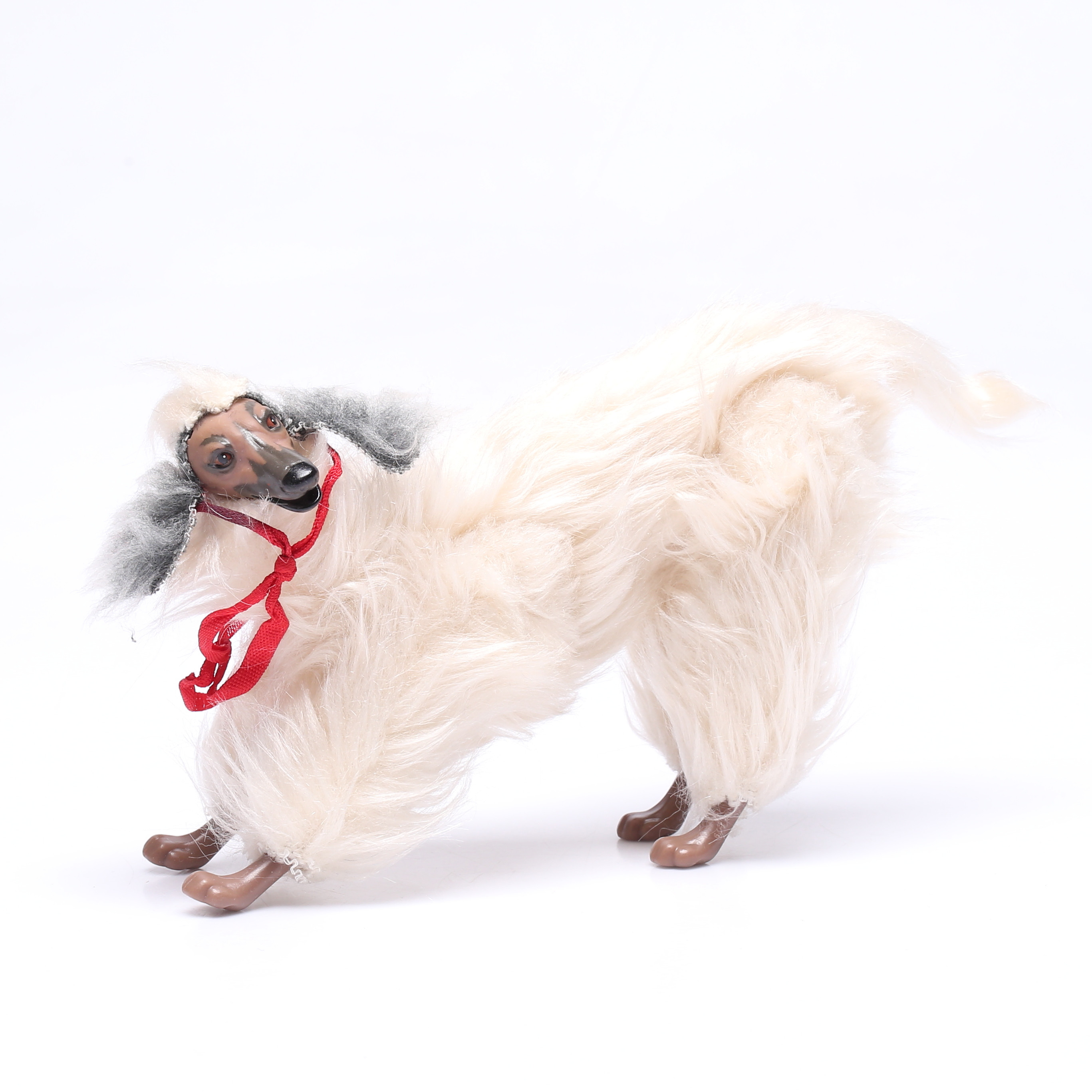 HUND, leksak, Afghan, till Barbie, Mattel, 1970/80-tal.