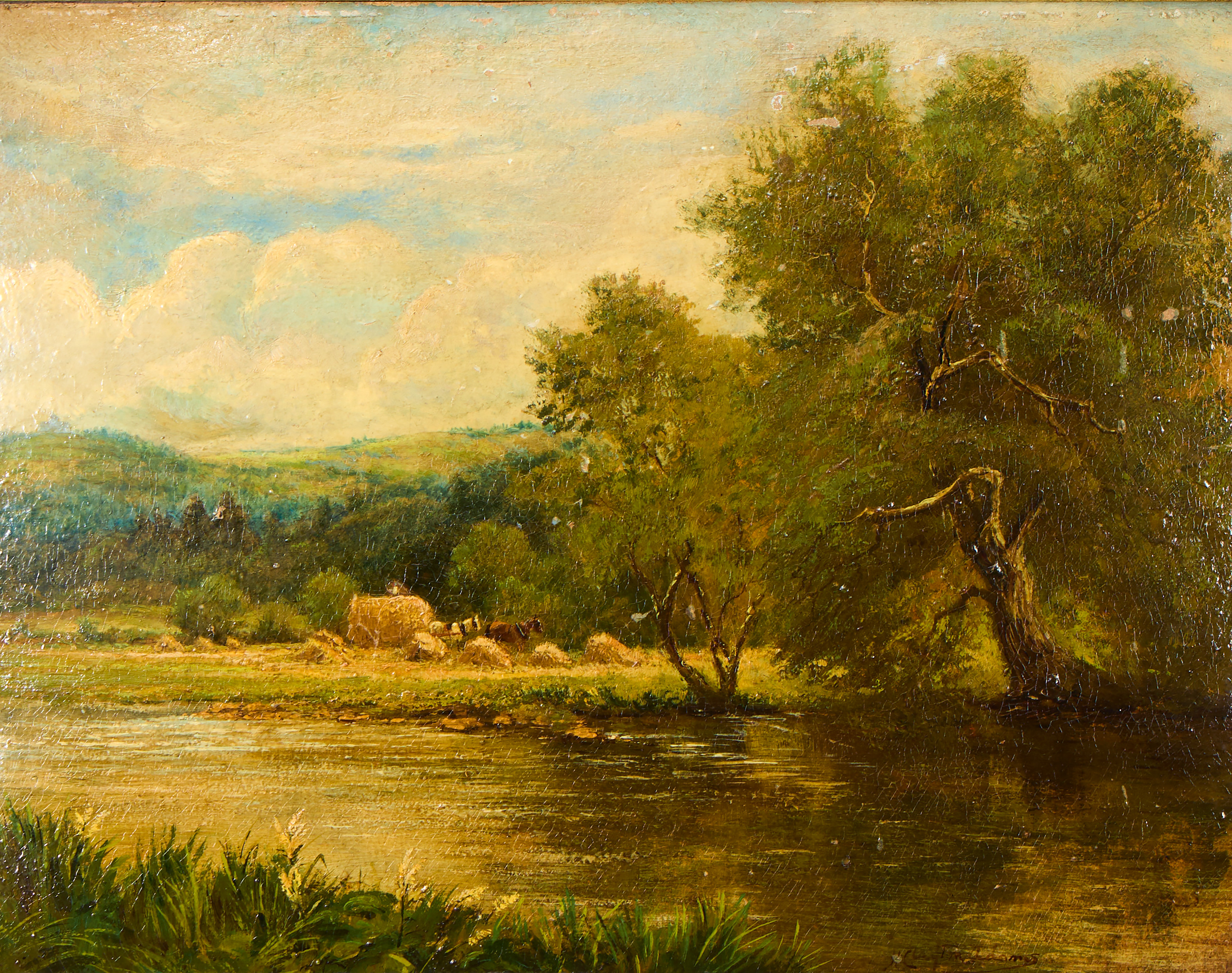 HARRY CLAYTON ADAMS. Pastoralt landskap.