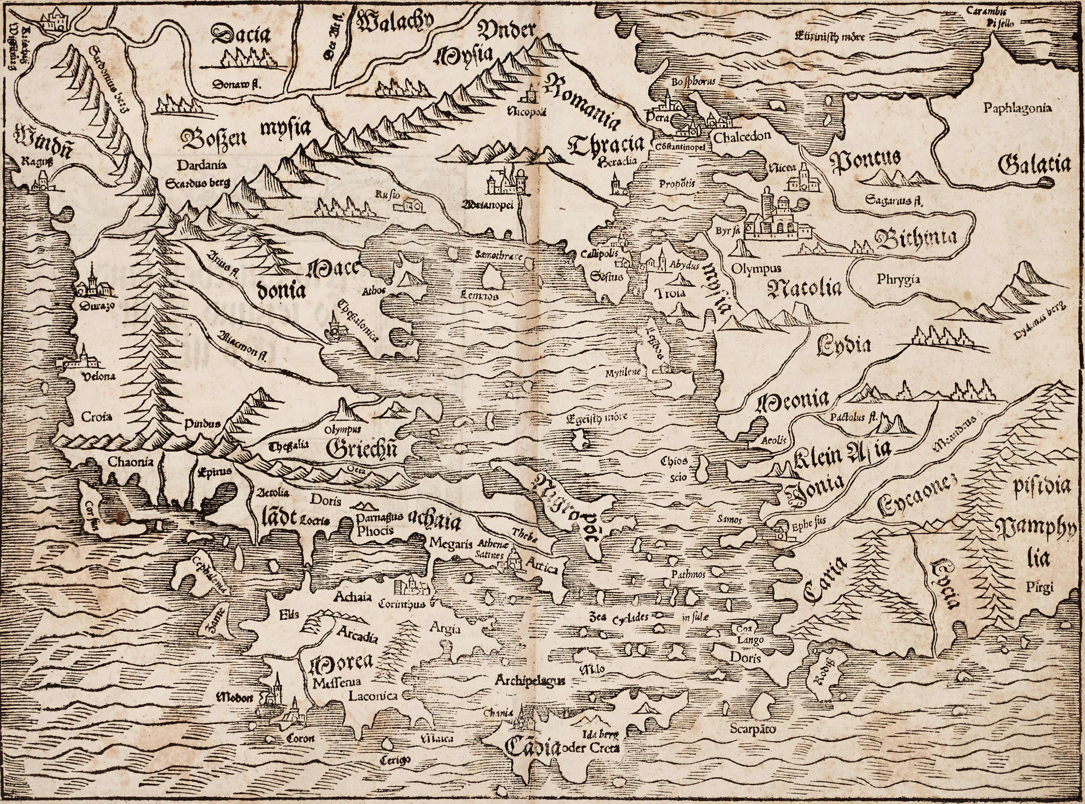 MÜNSTER, New Griechenland, ca 1550.