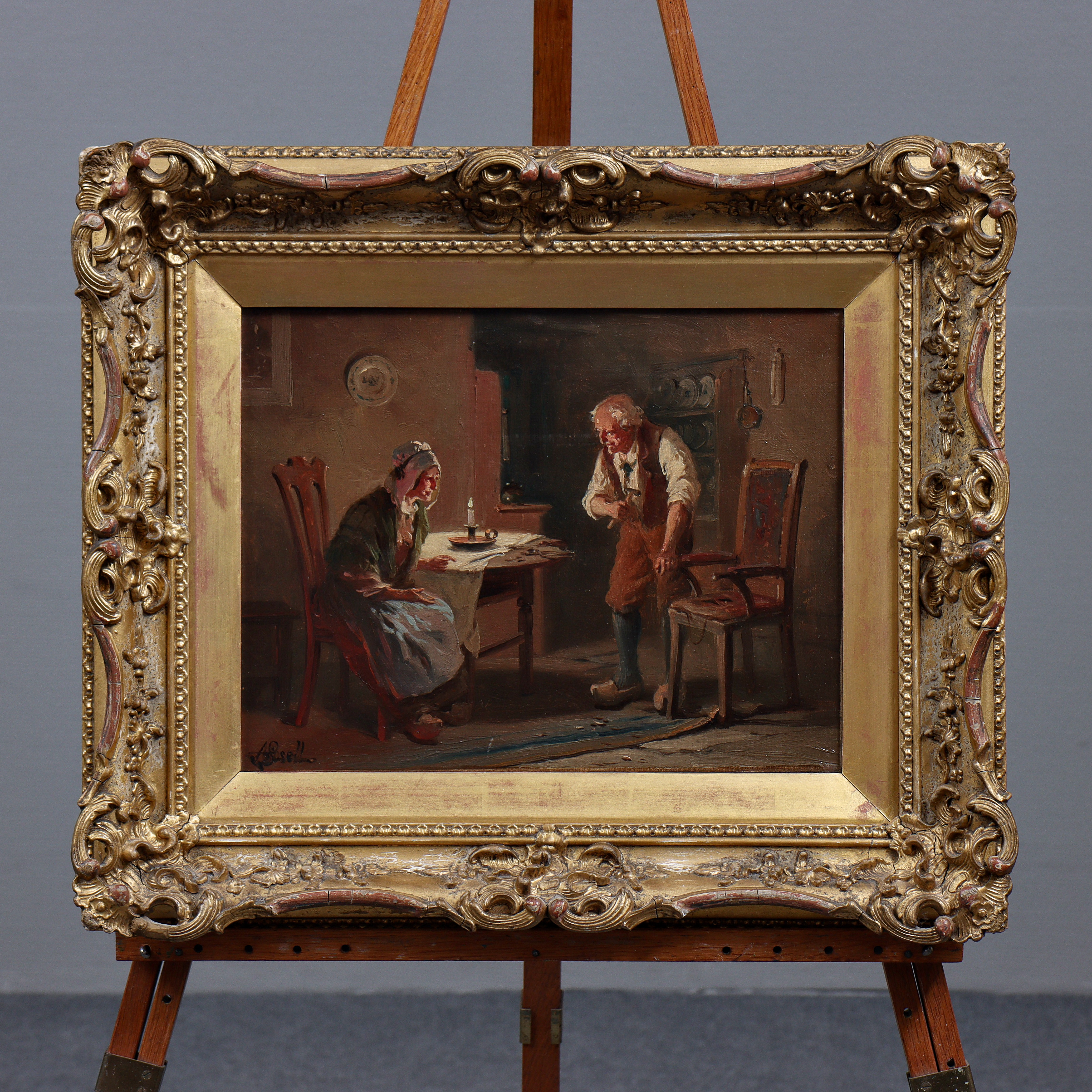 ALEXANDER ROSELL (1859-1922) OLJA PÅ DUK, SIGNERAD.