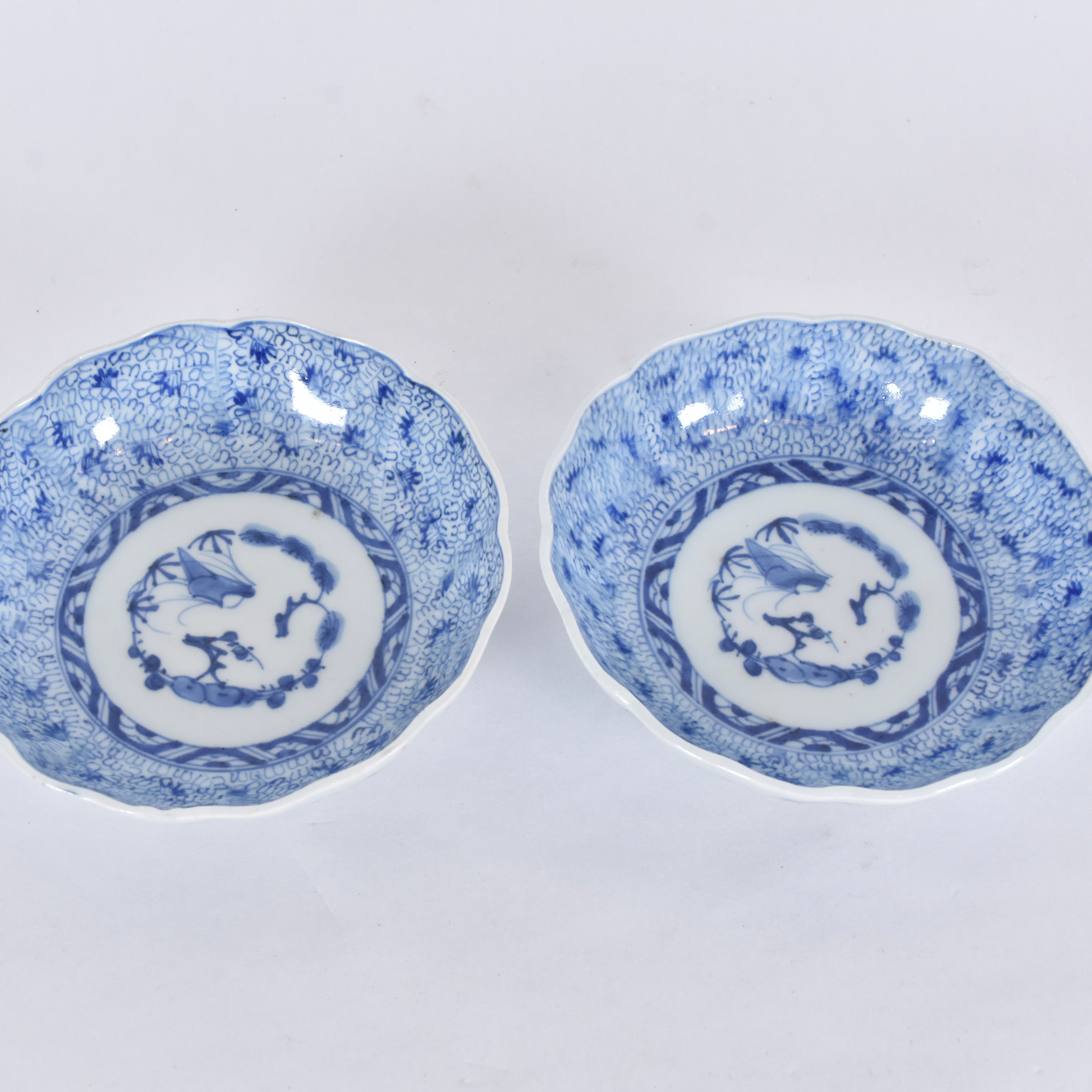 SKÅLAR, 1 par, porslin, Japan Meiji.