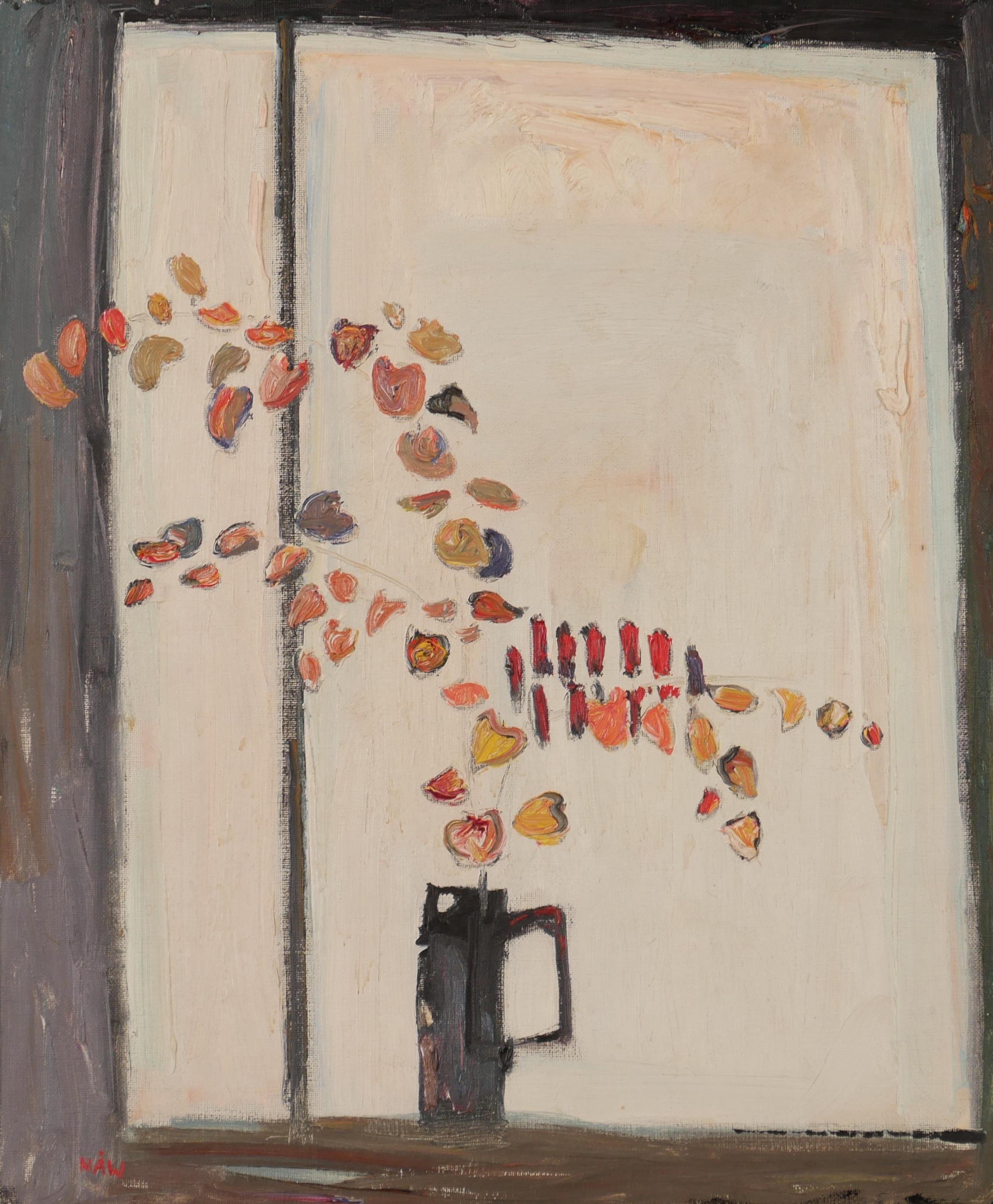 ÅKE PETTERSSON-NÅW. Stilleben, olja på pannå, signerad Nåw.