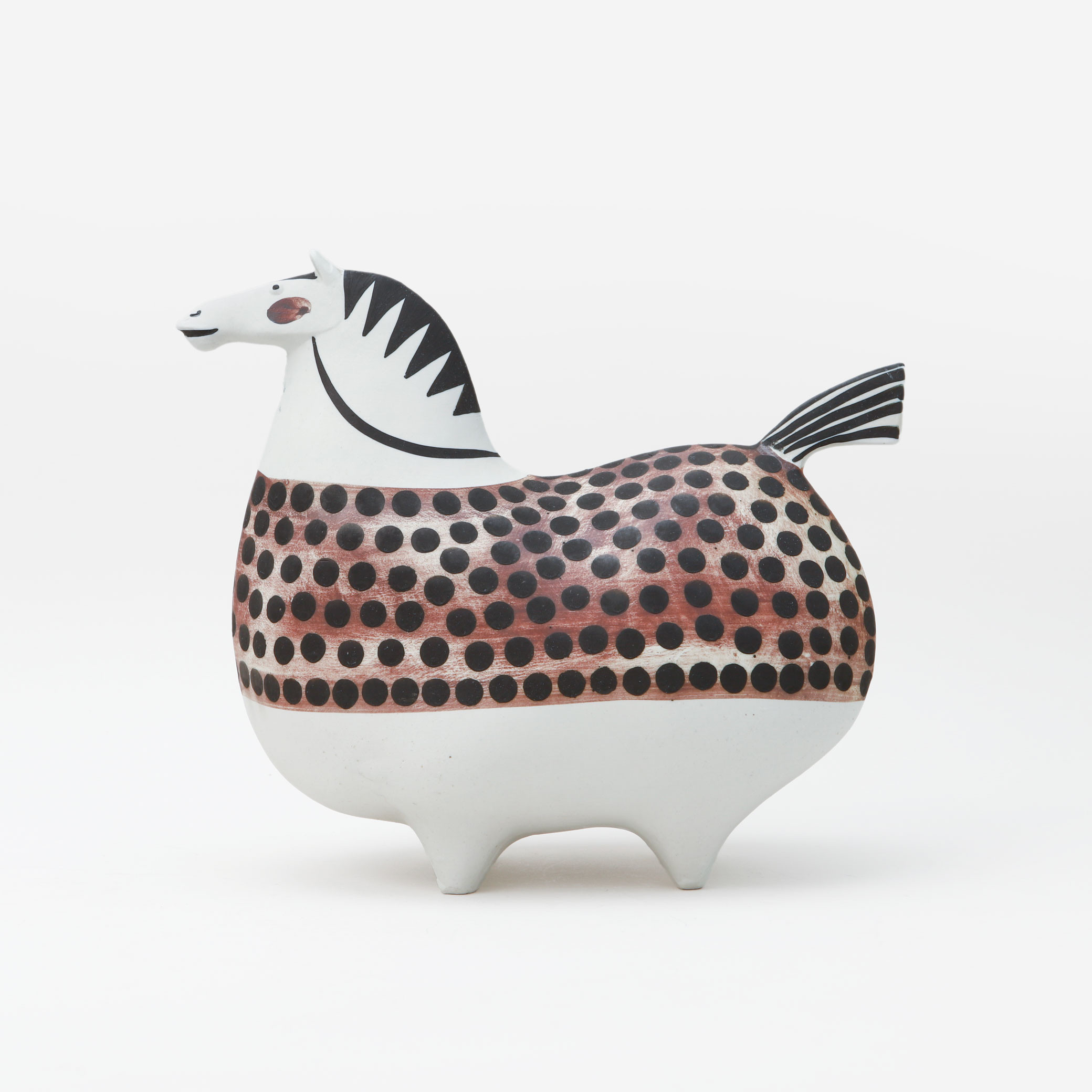 STIG LINDBERG. Figurin, "Springare", stengods, Gustavsbergs studio.