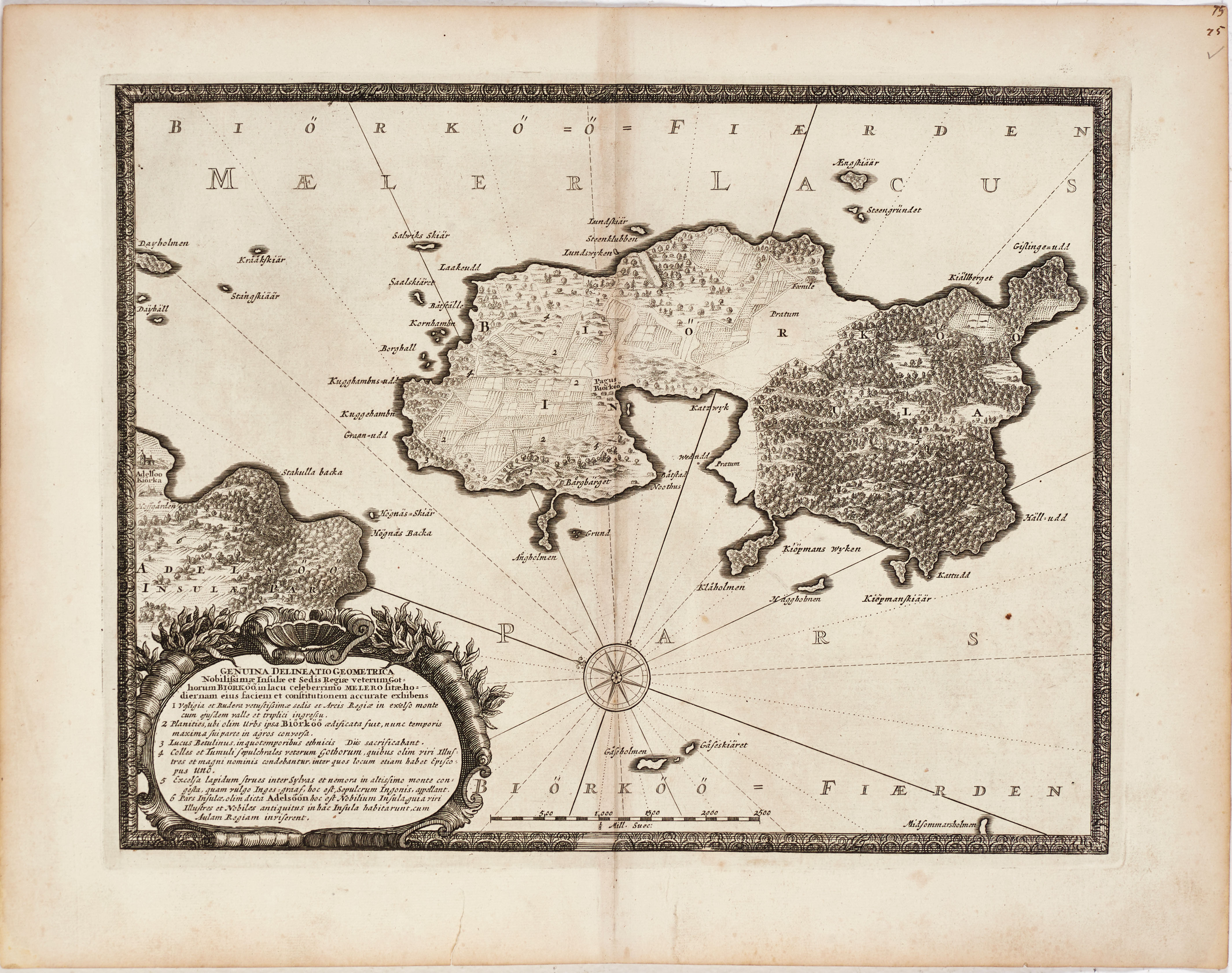 DAHLBERG, Biörkö, ca 1700. DE FER, plan de Narva, ca 1701. OIDENTIFIERAD, Svezia, Dannimarca, e Norvegia, 1700-tal.
