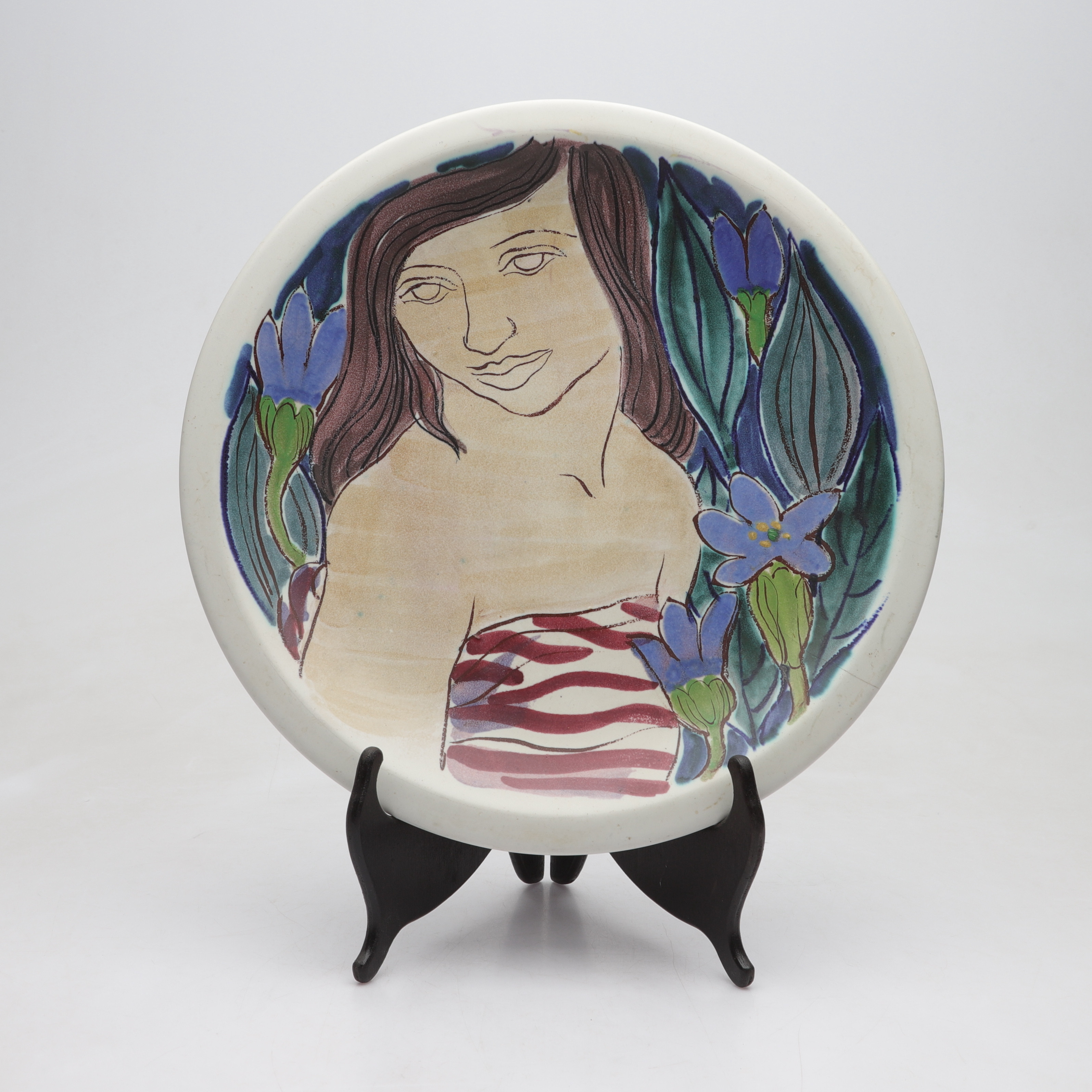 LIS LUNDKVIST-HUSBERG. Fat, stengods, Rörstrand, omkring 1900-talets mitt.