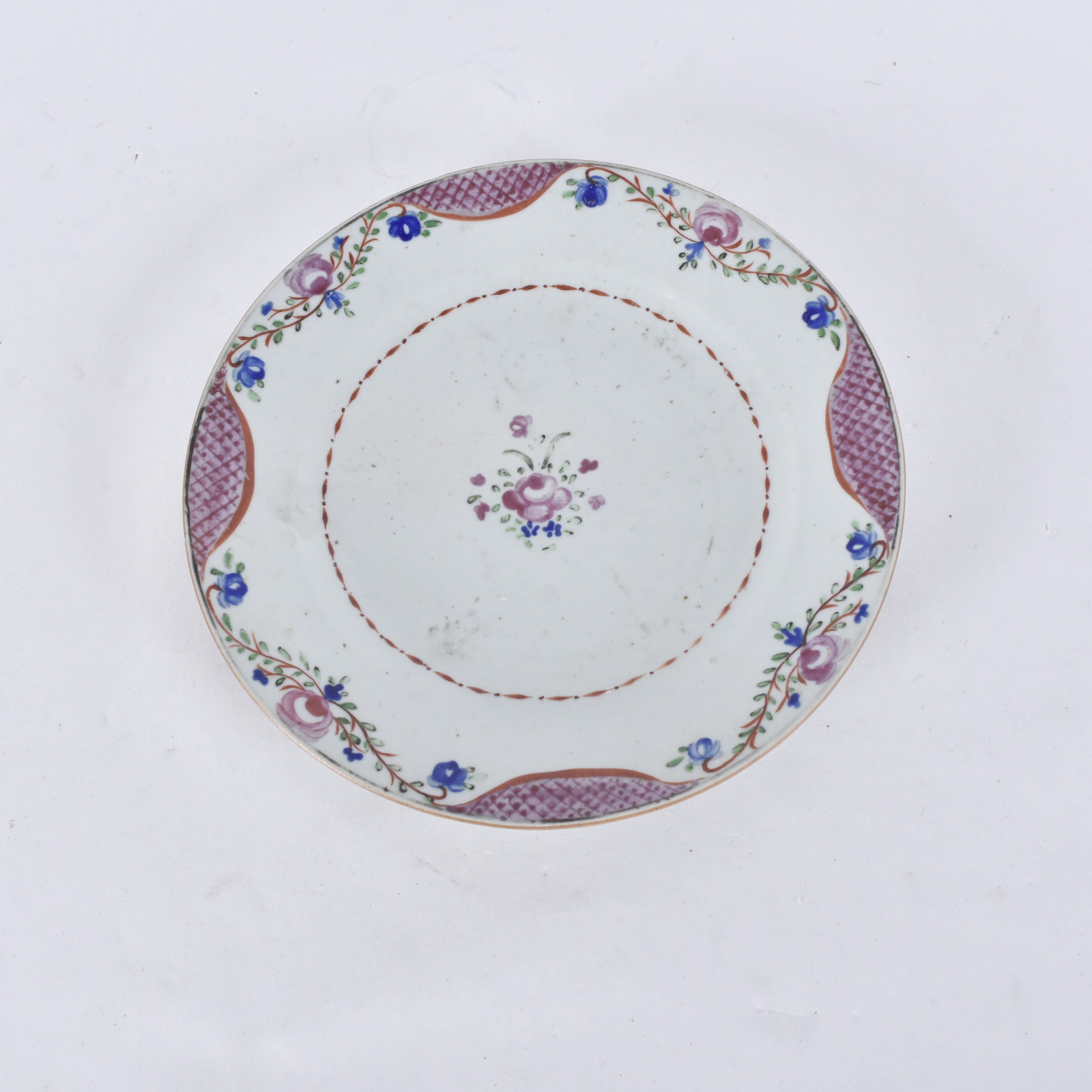 TALLRIK, porslin, Kina, Qianlong/Jiaqing.