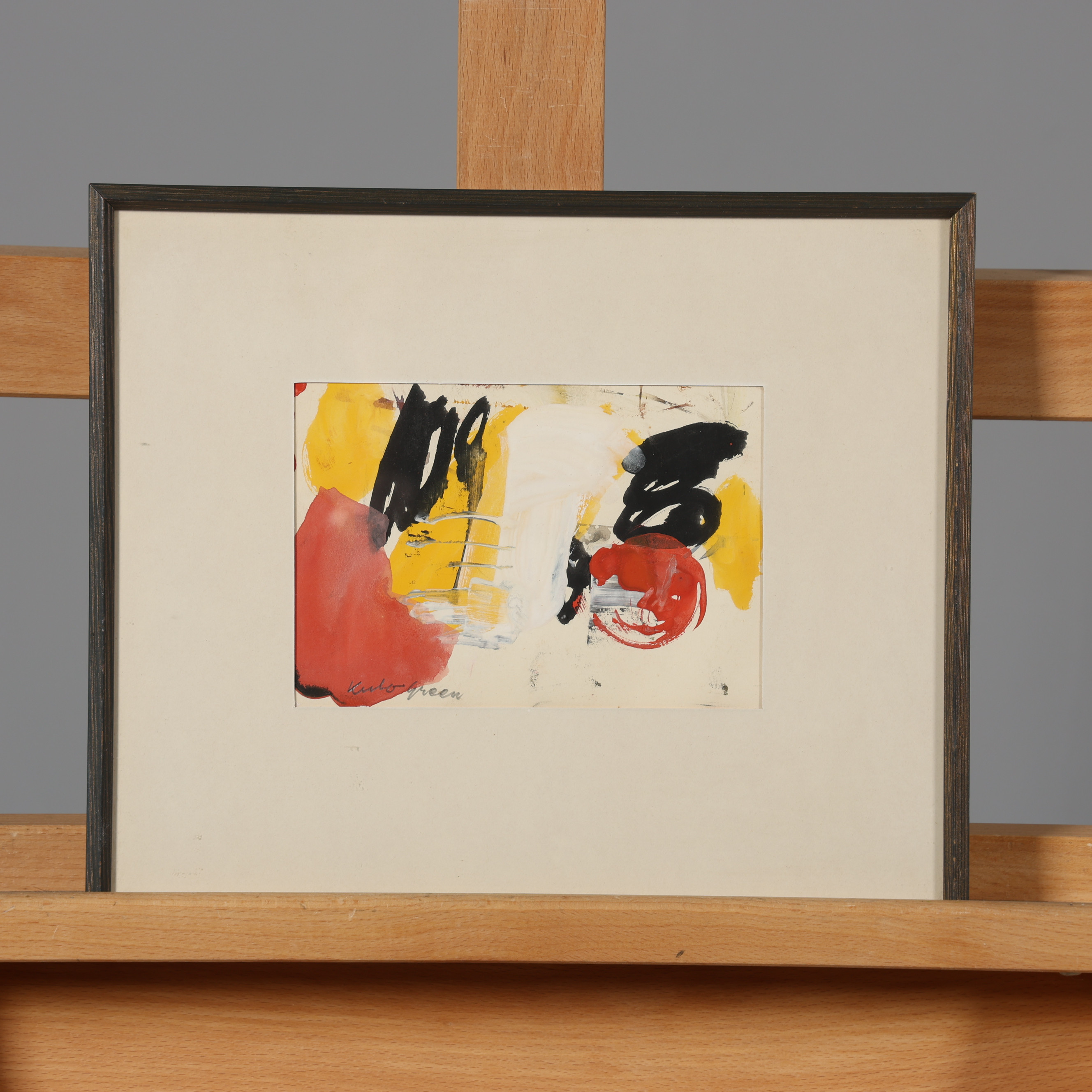 KULO GREEN. AKVARELL, signerad.