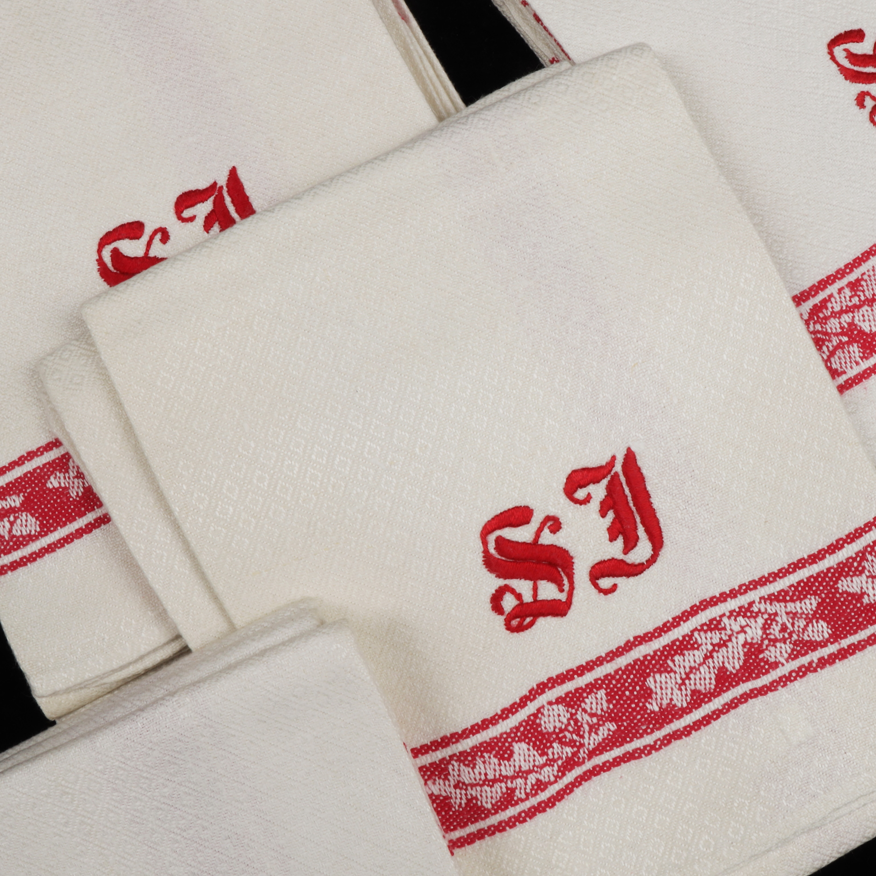 HANDDUKAR, 12 st, linne mm, 1900-tal.