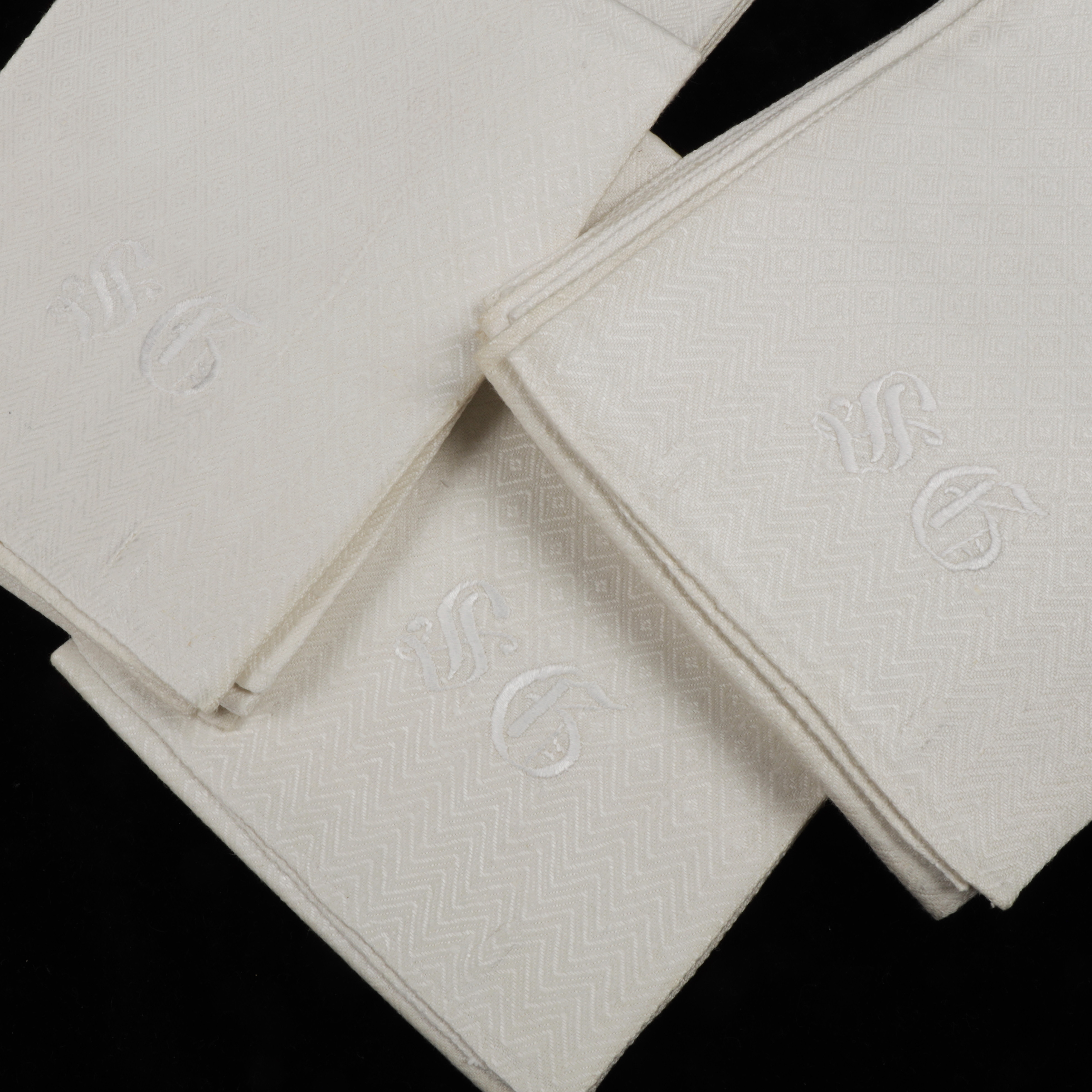 HANDDUKAR, 12 st, linne mm, 1900-tal.