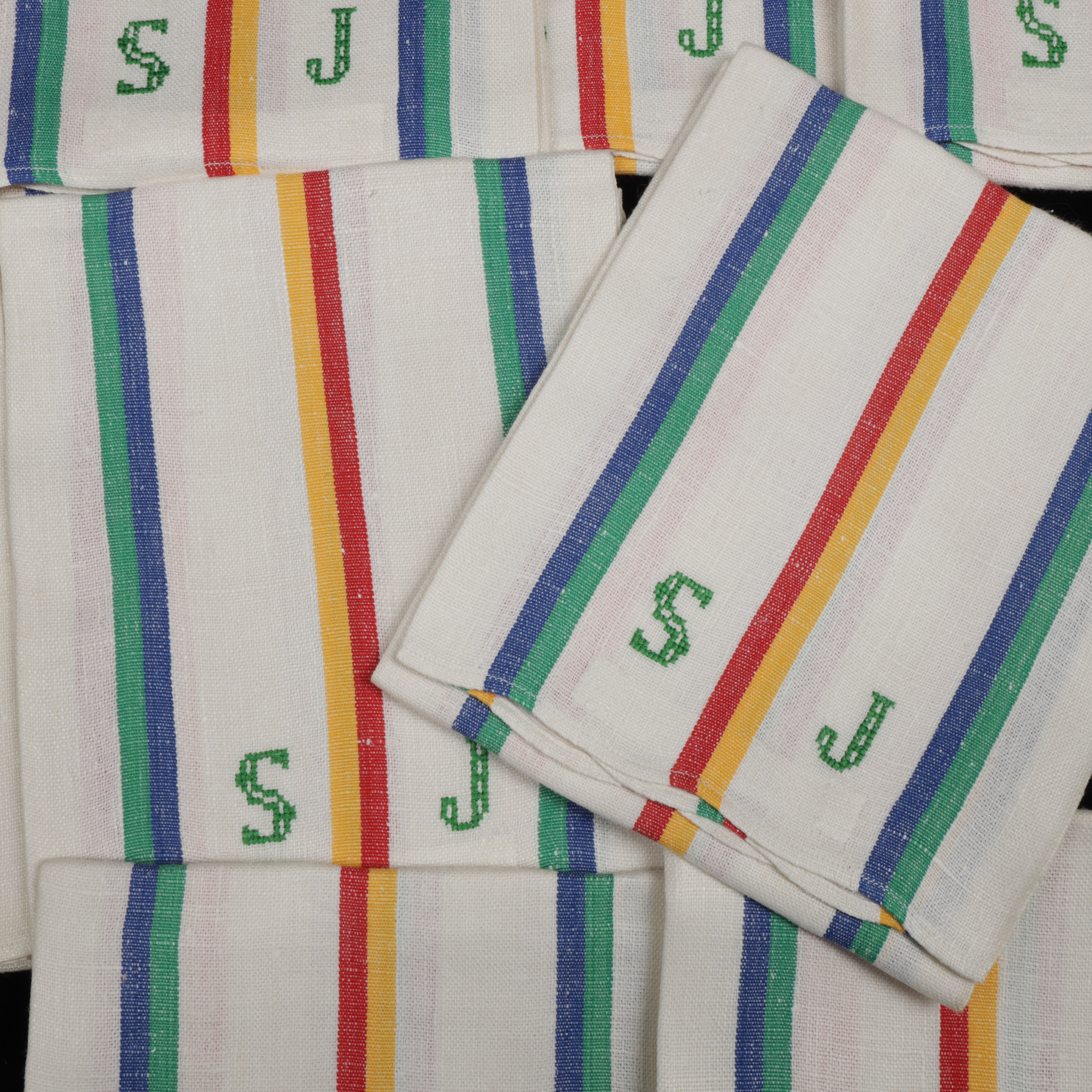 HANDDUKAR, 10 st, linne mm, 1900-tal.