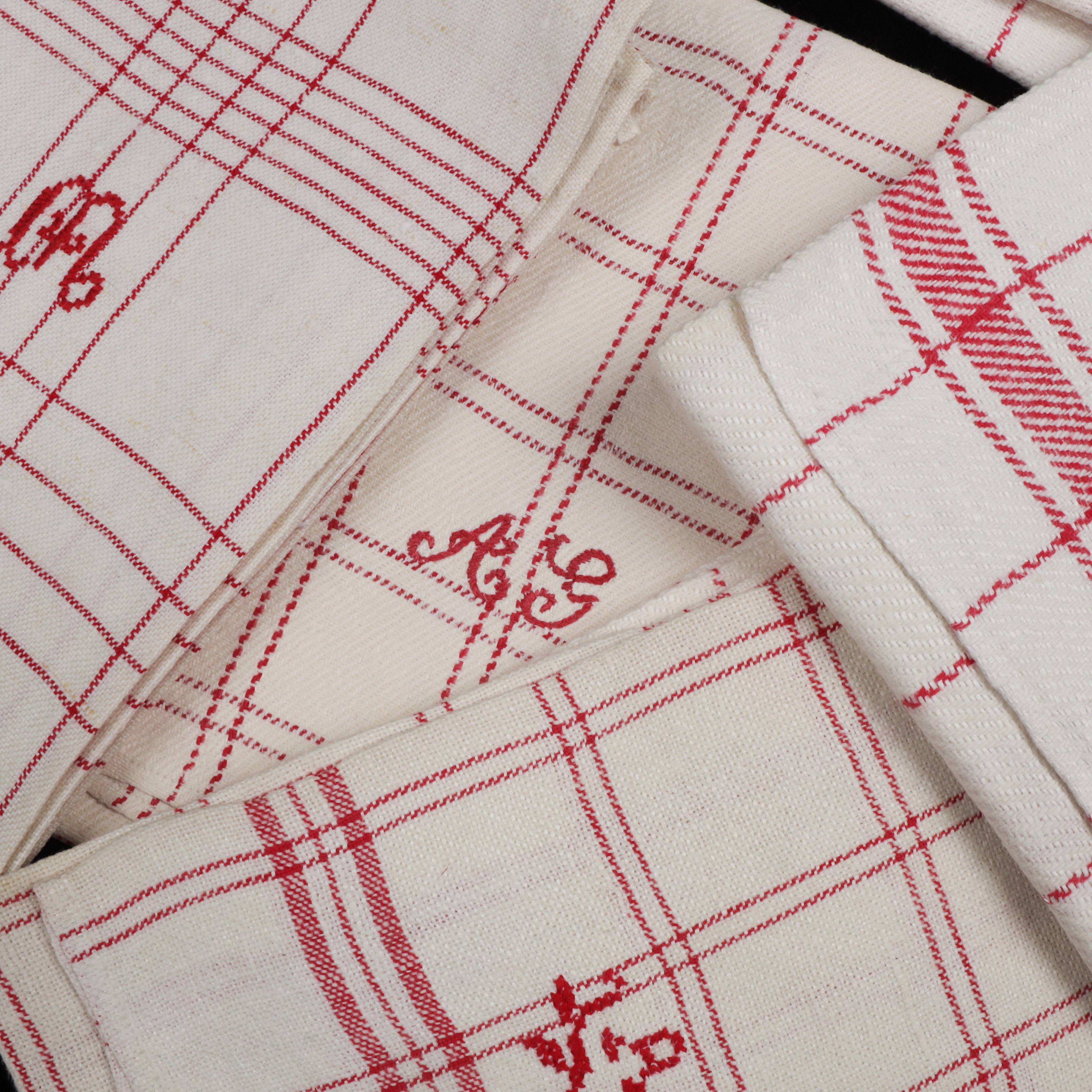 HANDDUKAR, 12 st, linne mm, 1900-tal.