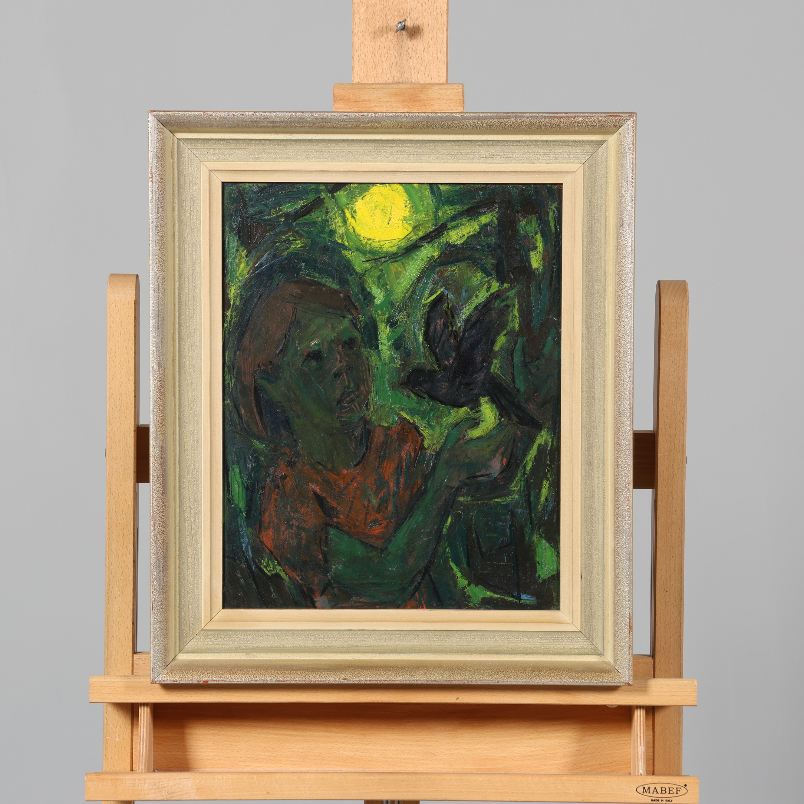 SVÄN GRANDIN. OLJA PÅ PANNÅ, signerad.