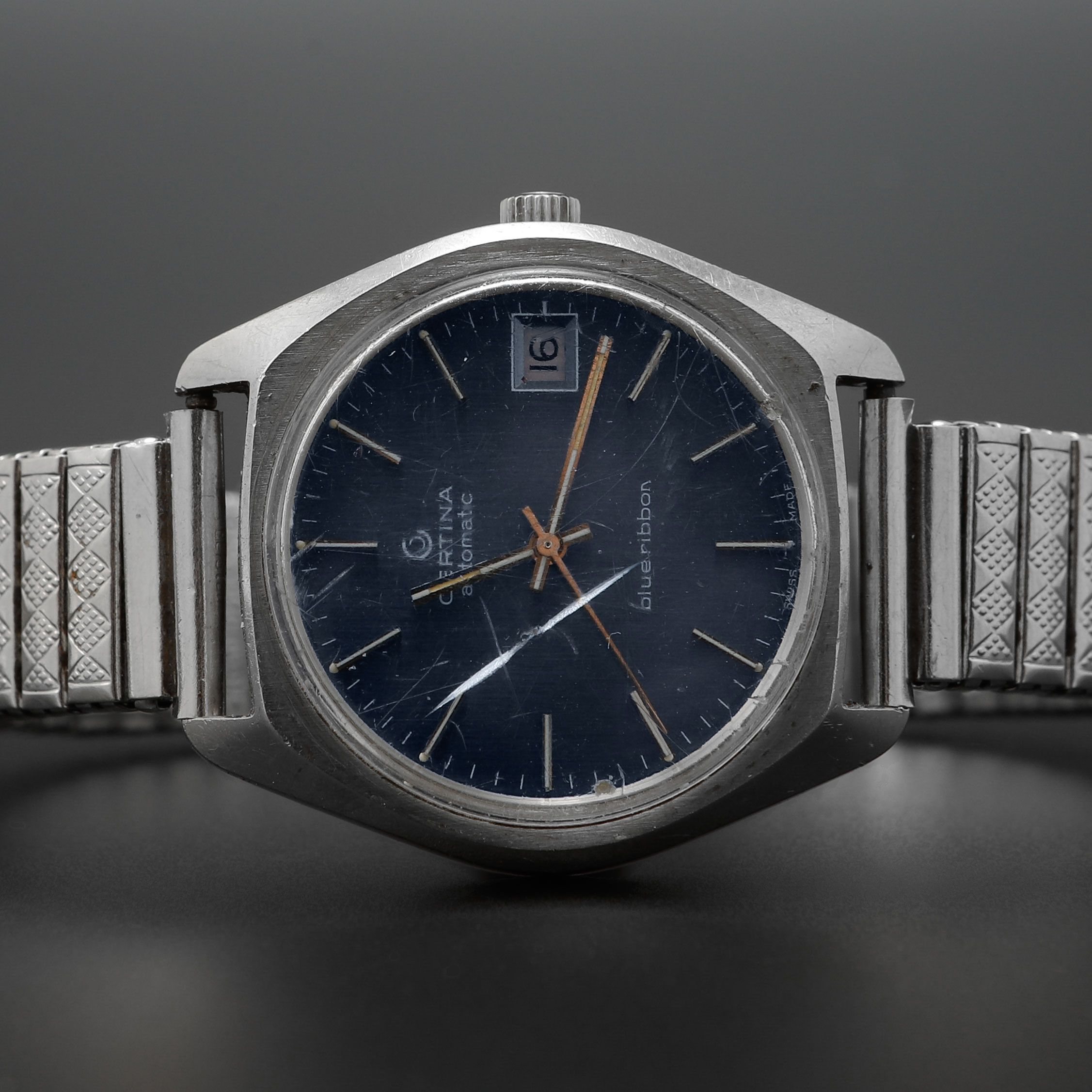 ARMBANDSUR, Certina, Blue Ribbon, stål, automatisk, 1970-tal.