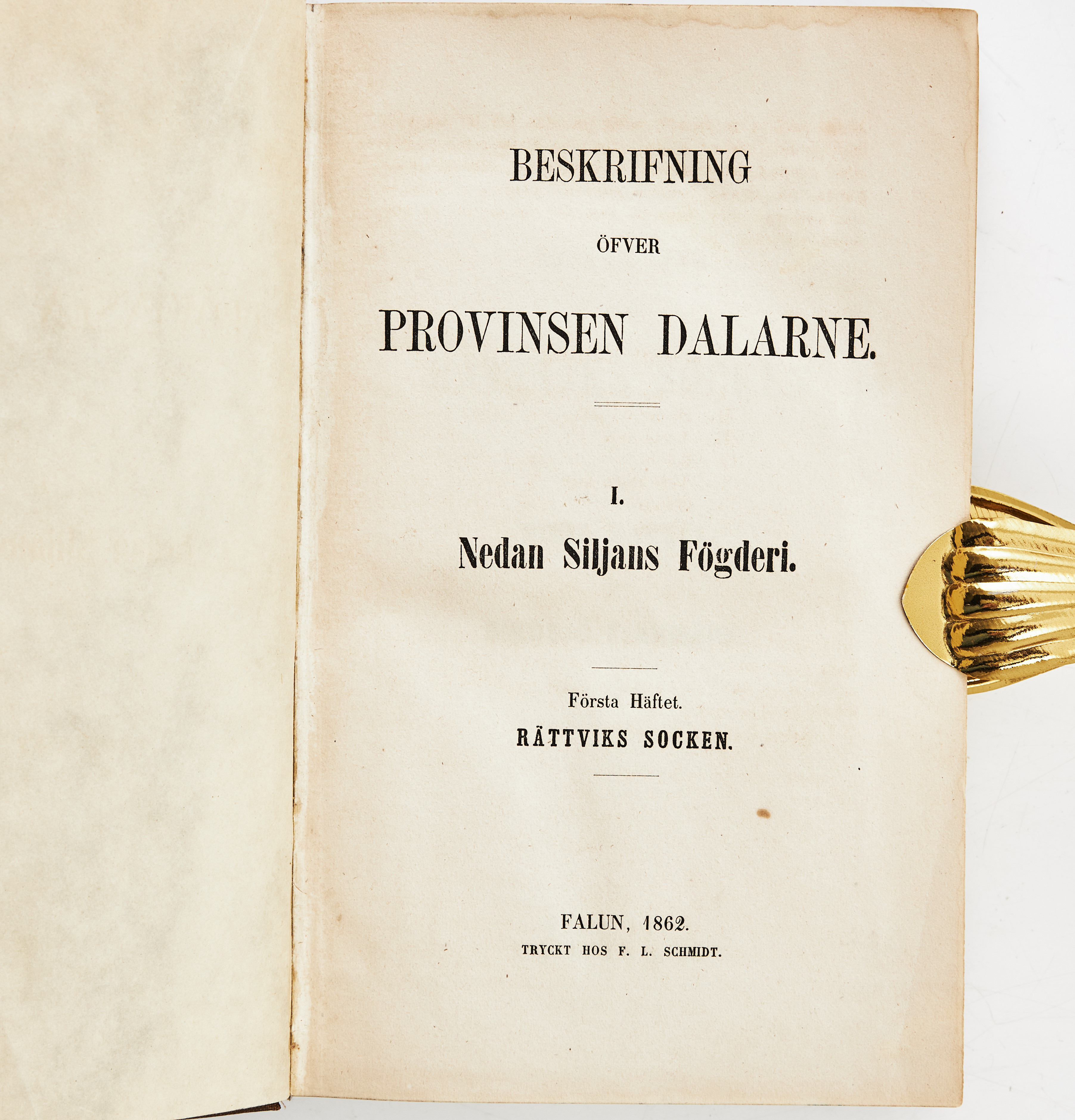 BESKRIFNING ÖFVER PROVINSEN DALARNE 1862- 1868, 2 VOLYMER.