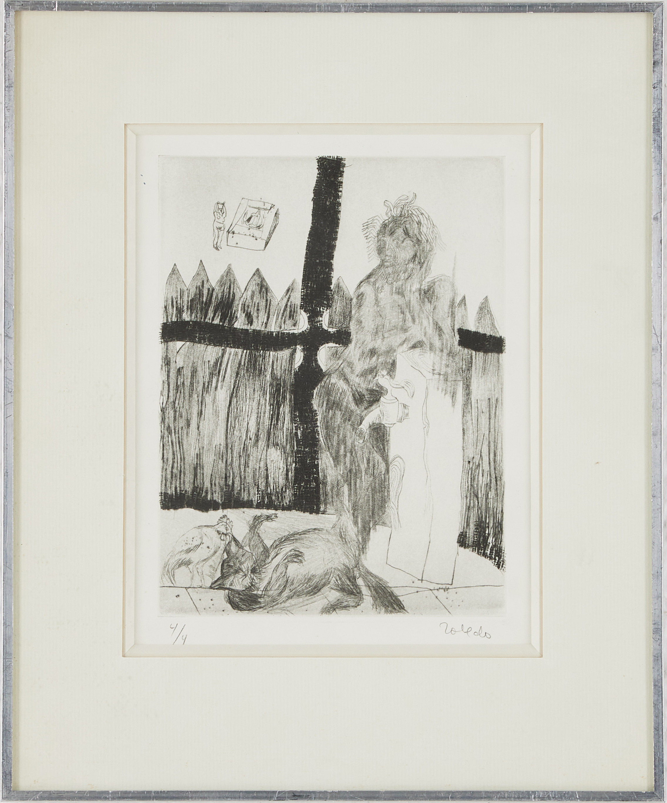 FRANCISCO TOLEDO (MEXICO 1940-2019). Komposition med kvinna vid vattenkälla.