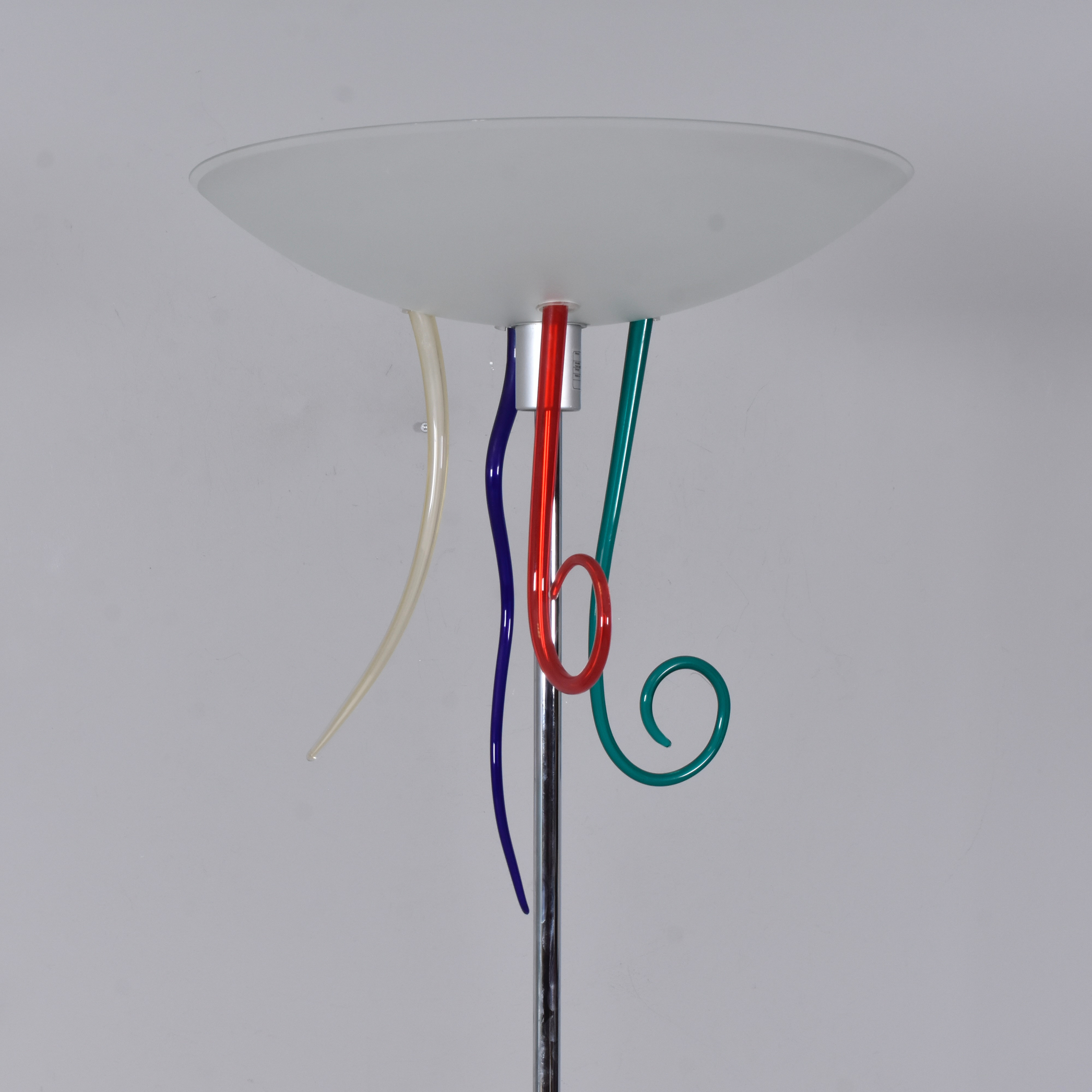 ANDREAS ANASTASIO. Golvlampa, glas/metall, Veart, Italien.