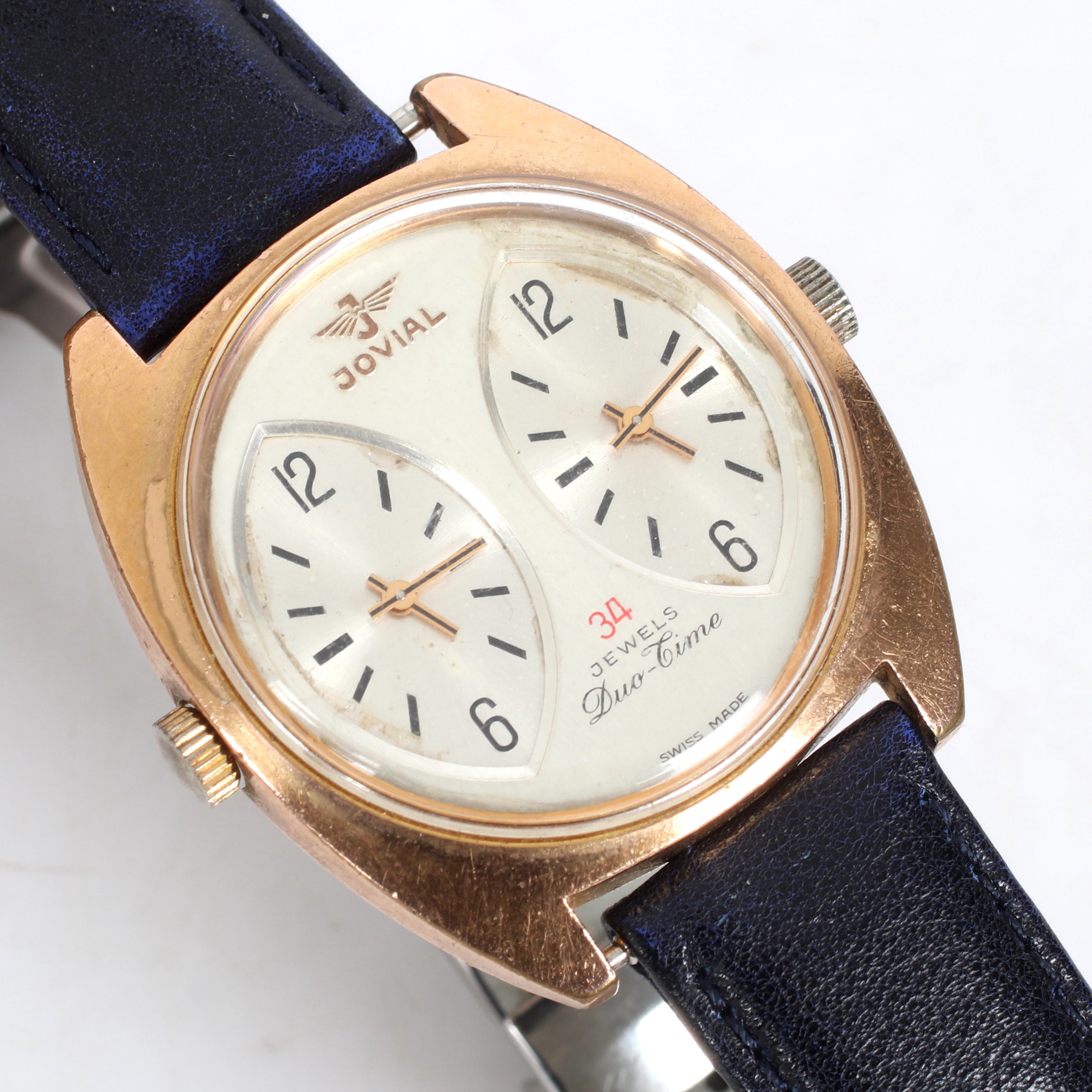 ARMBANDSUR, double, "Duo-time", Jovial. 1900-talets sista kvartal.