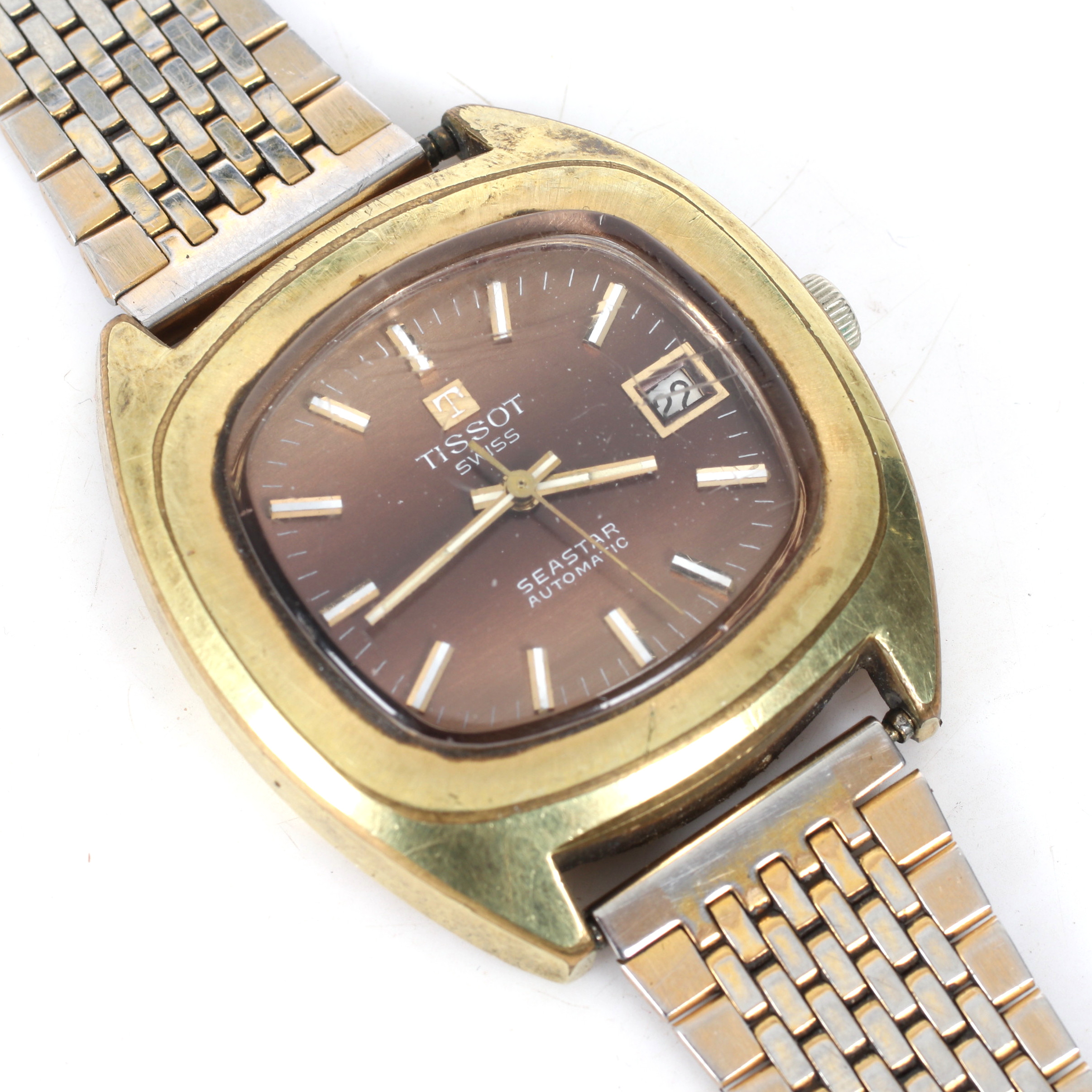 ARMBANDSUR, double, Tissot Seastar Automatic, cal 2481. 1969/70.