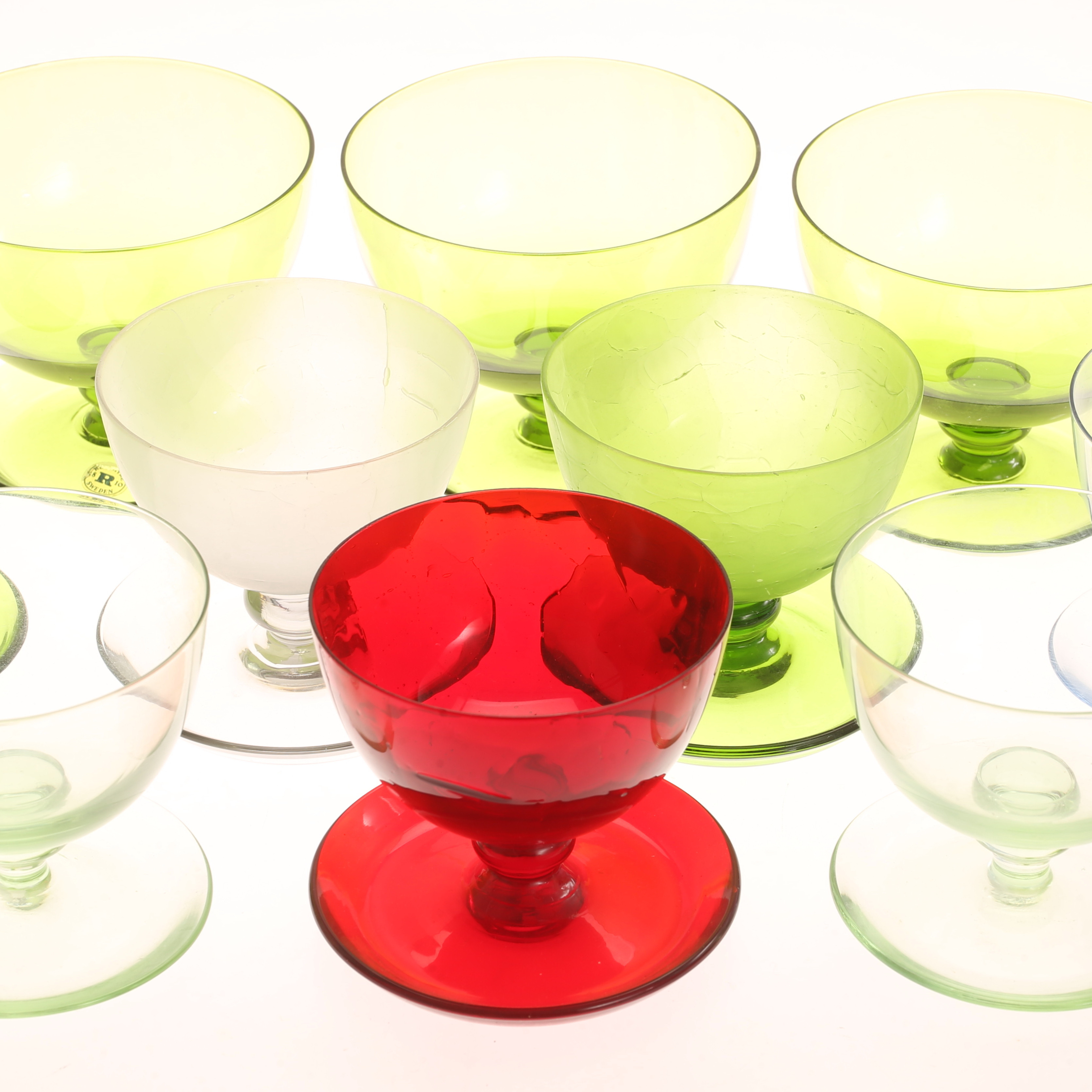 DESSERTSKÅLAR, 15 stycken, bl a Reijmyre.