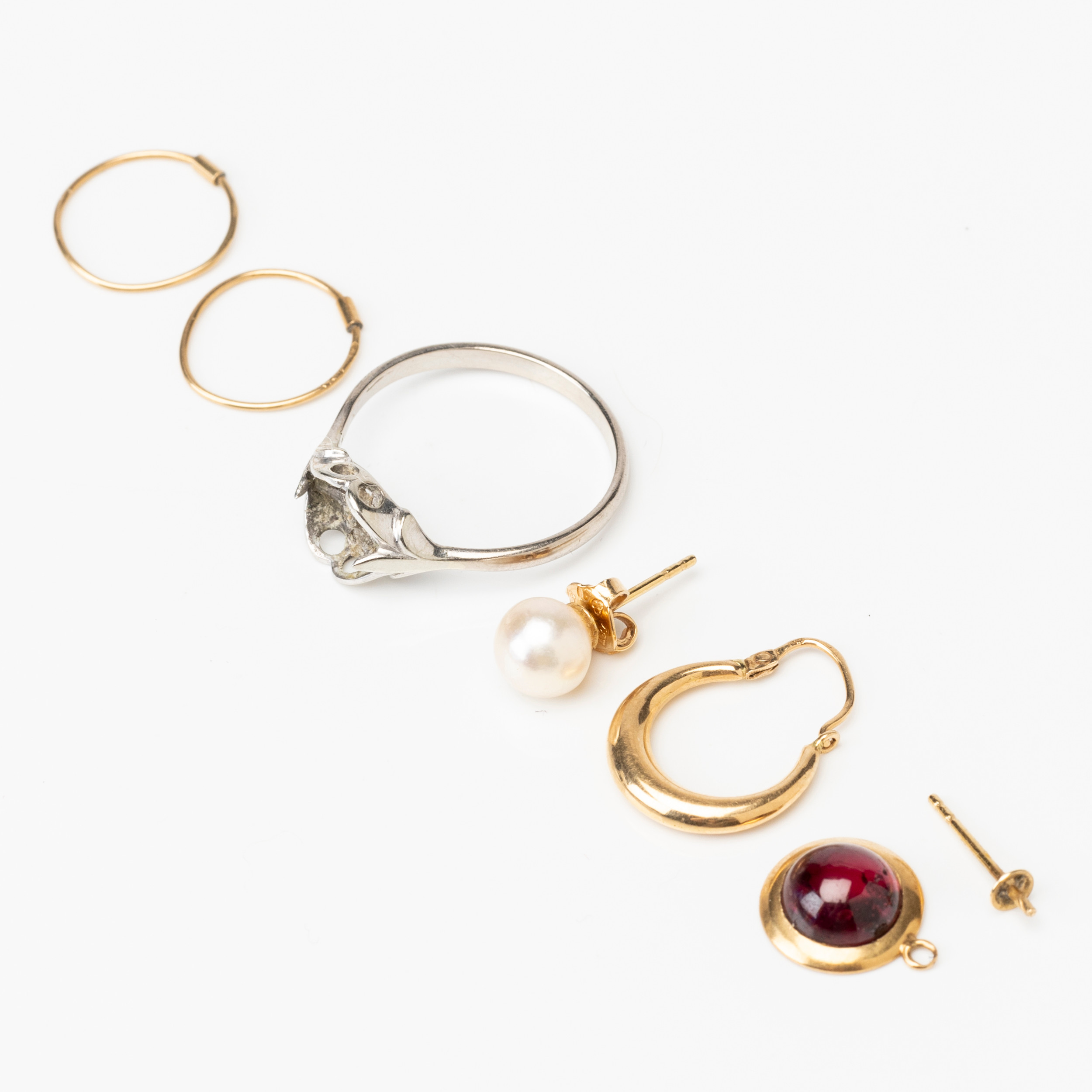 SMYCKEN, 7 delar, 18K guld, 1900-tal.