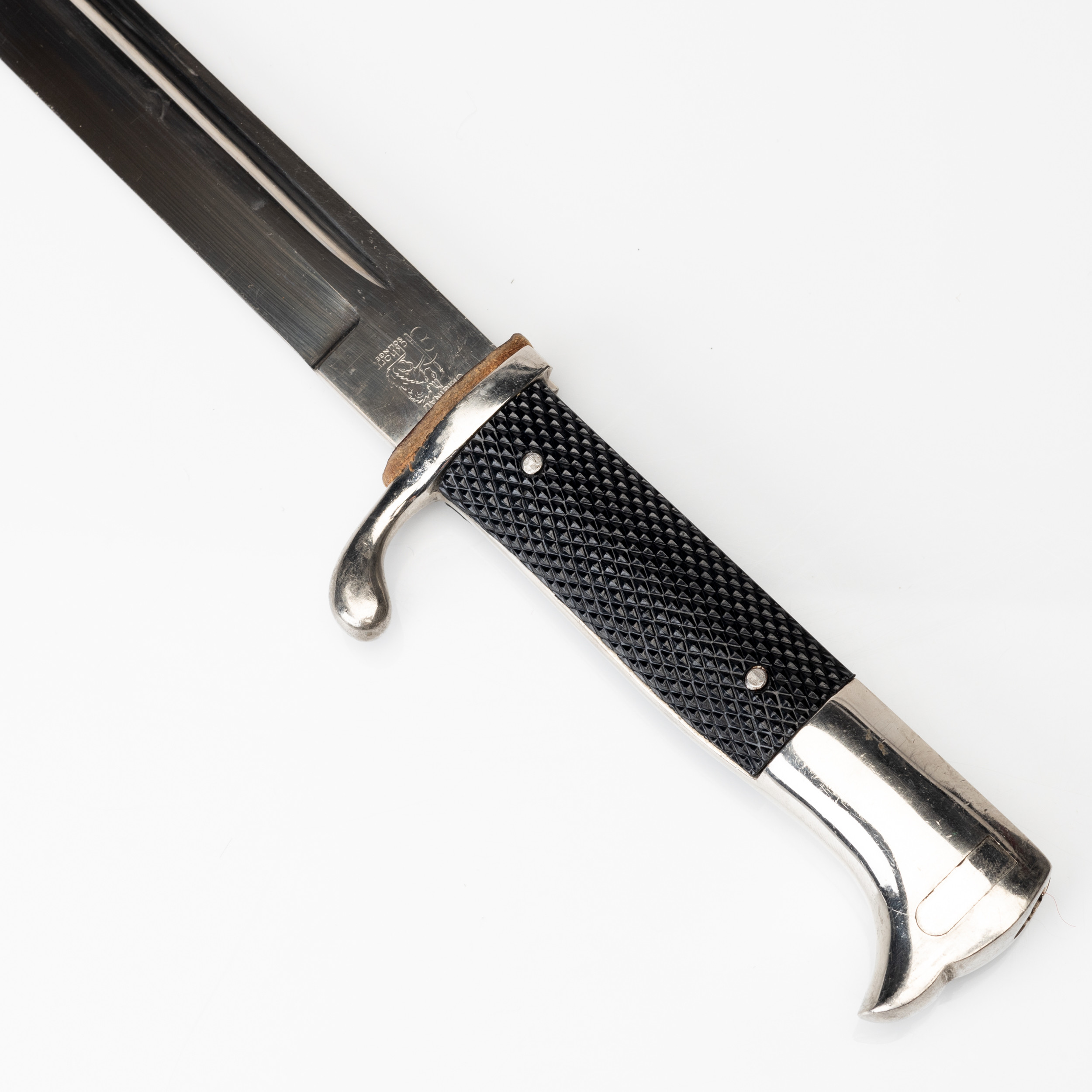 PARADBAJONETT, med stålbalja, Tyskland 2:världskriget, klinga märkt Eickhorn.