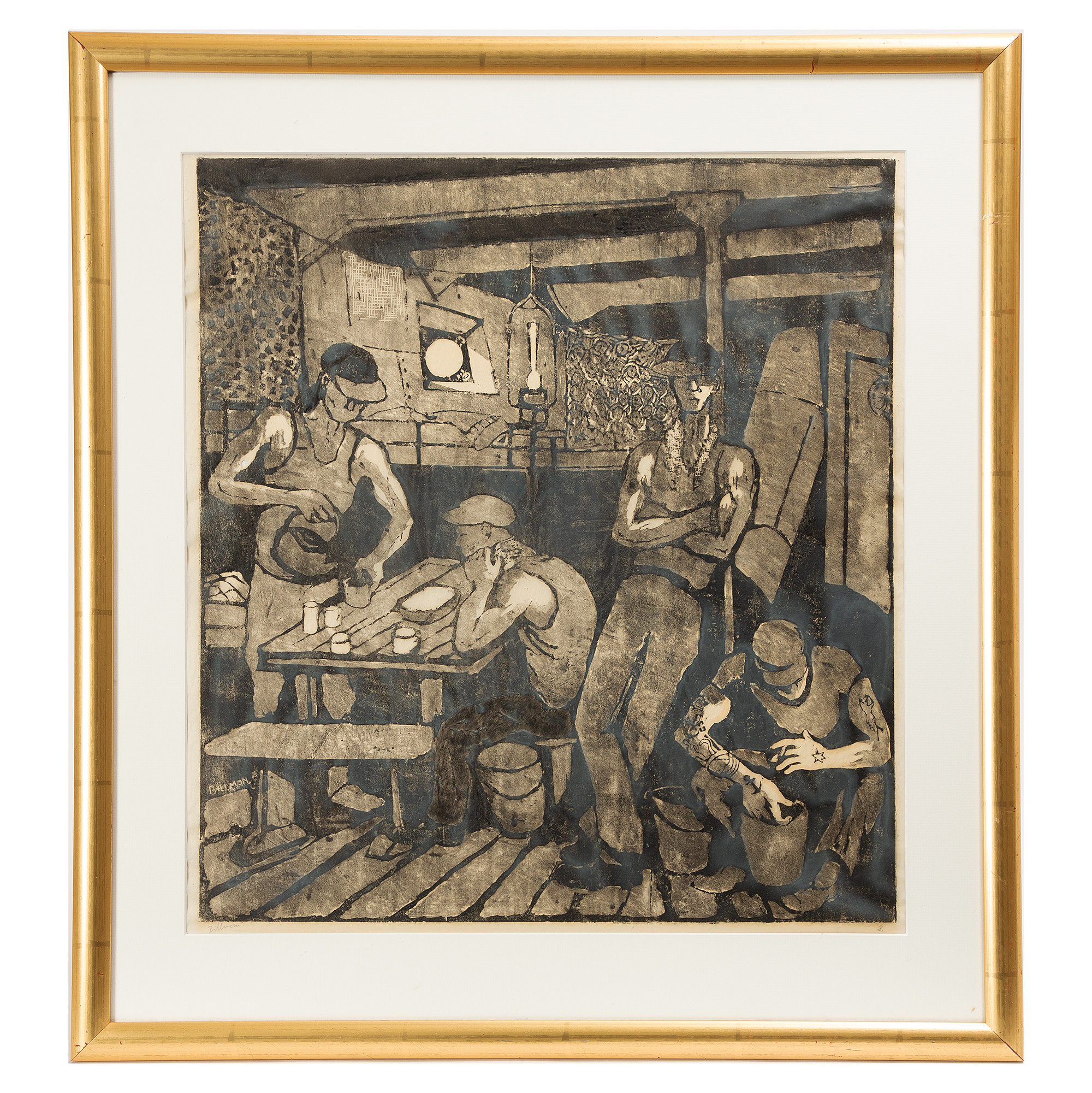 TORSTEN BILLMAN. Träsnitt, signerad och numrerad 8.