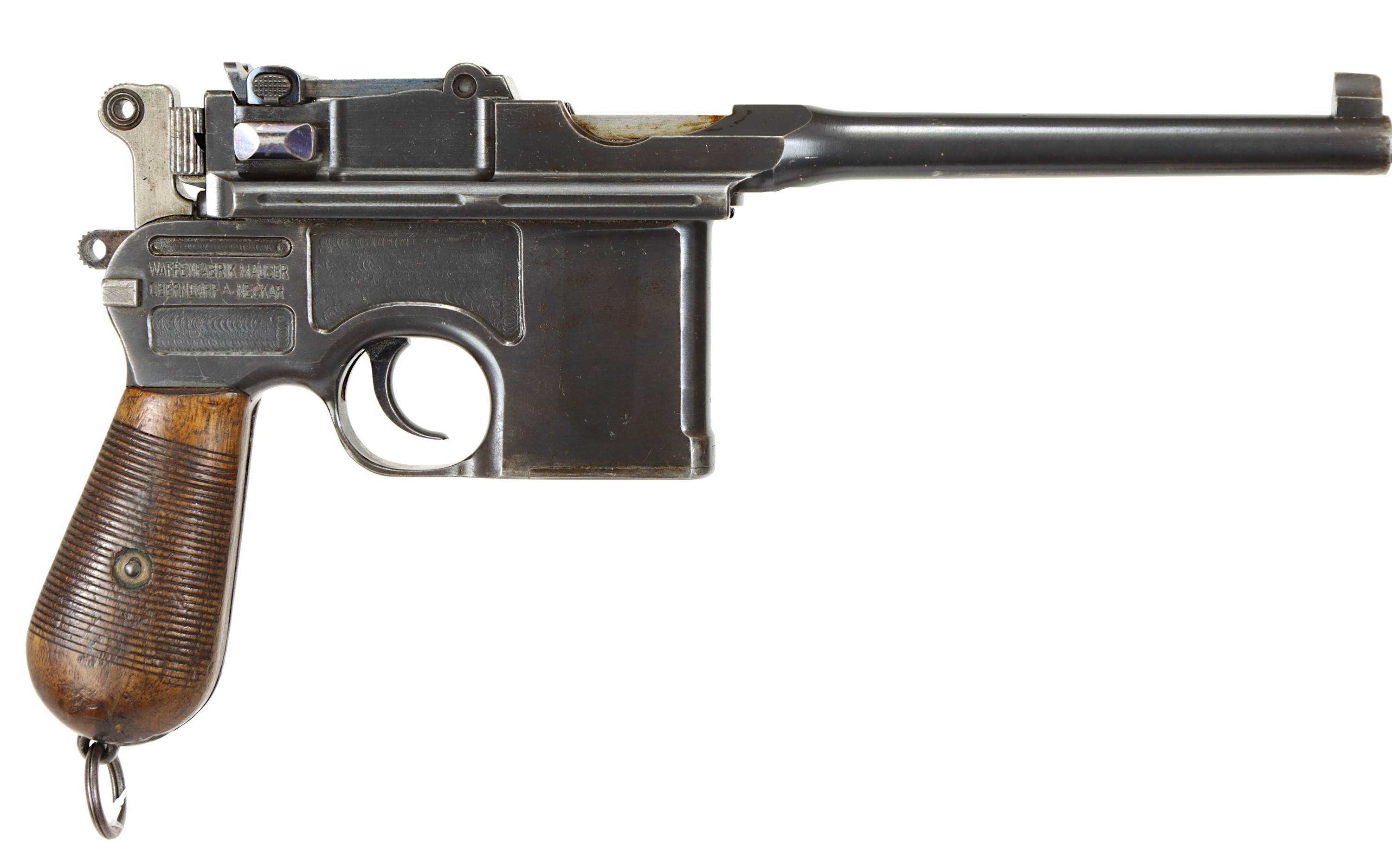 PISTOL, fabrikat Mauser Obendorf, modell C96, kaliber 7,63x25mm, tillv.nr 215300, se-nr SE0207716.