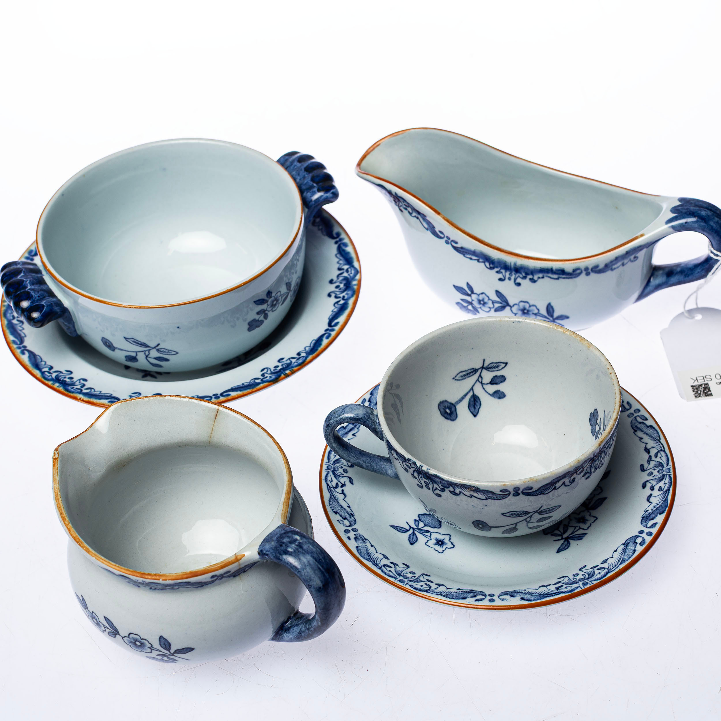 KAFFESERVIS, 21 delar, "Ostindia", East Indies, Rörstrand.