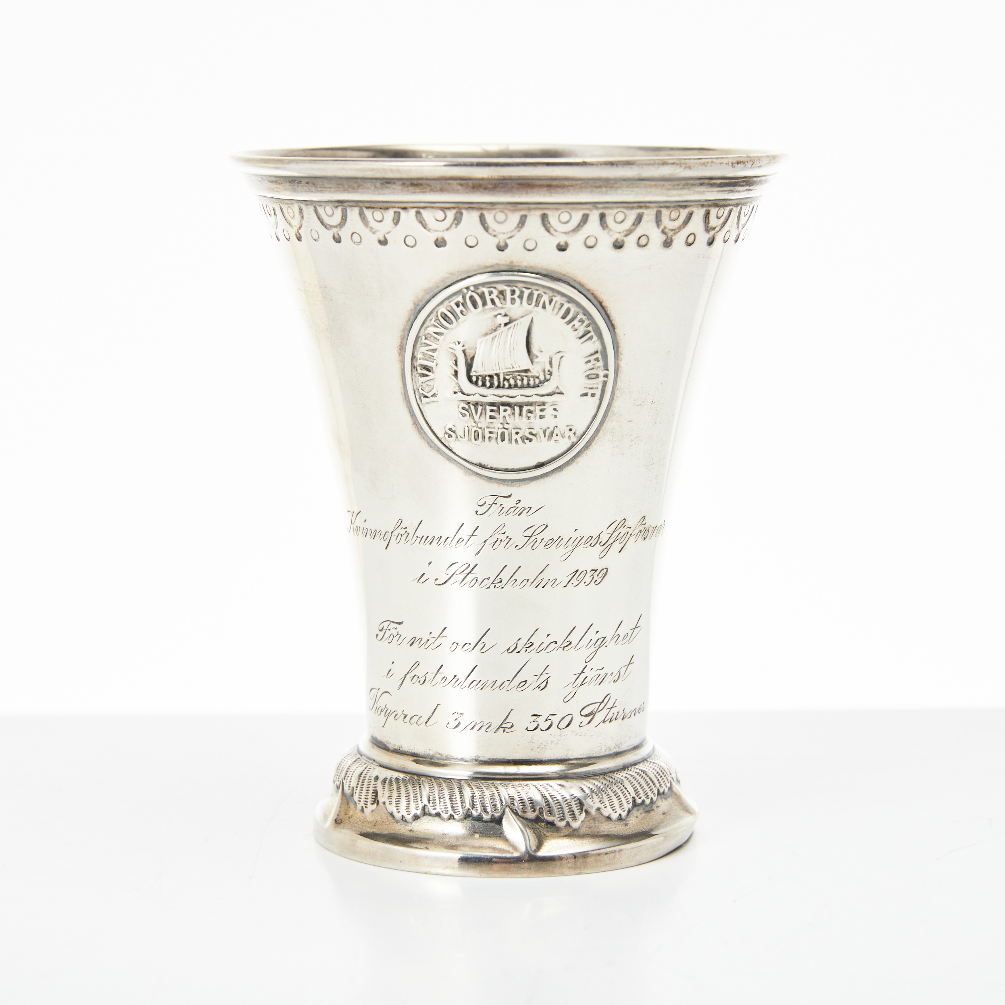 POKAL, silver, C.G. Hallberg, Stockholm 1935.