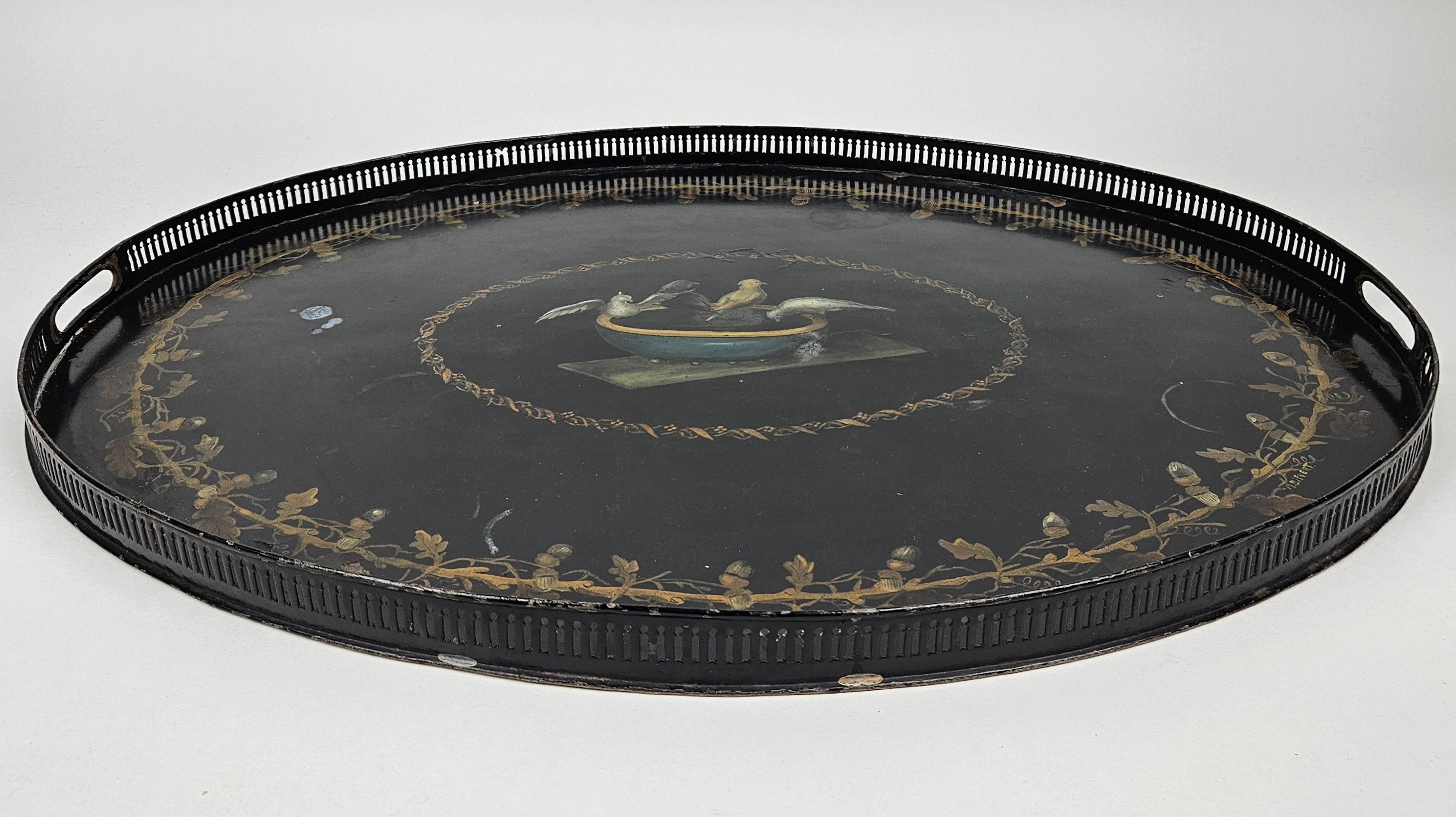 BRICKA, plåt, empire, 1800-talets första hälft.