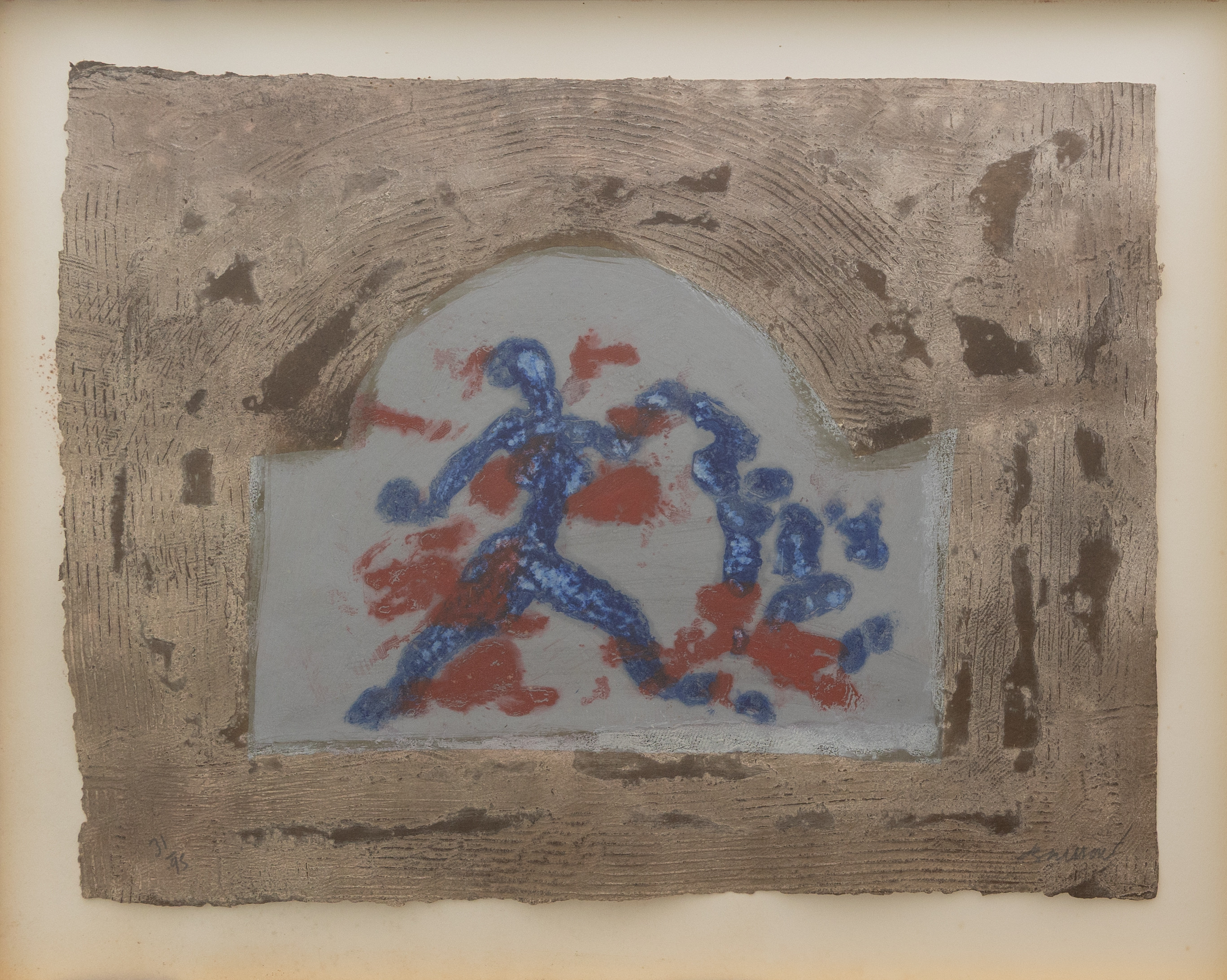 PIERRE-MARIE BRISSON (FÖDD 1955). Figurkomposition, blandteknik, signerad Brisson.