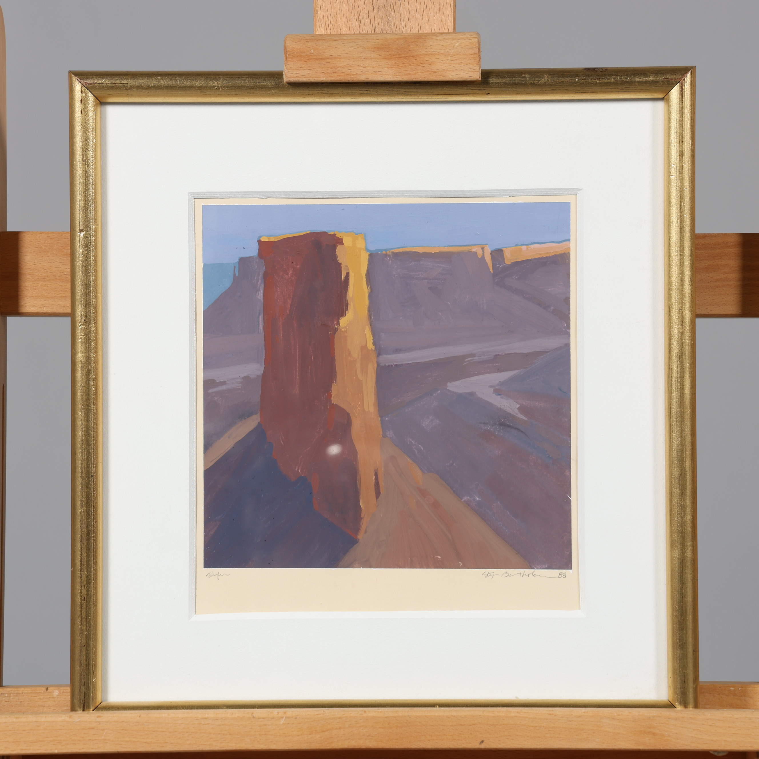 STEPHEN MARK BARTHOLOMEW. OLJA PÅ PAPPER, signerad samt daterad 88.