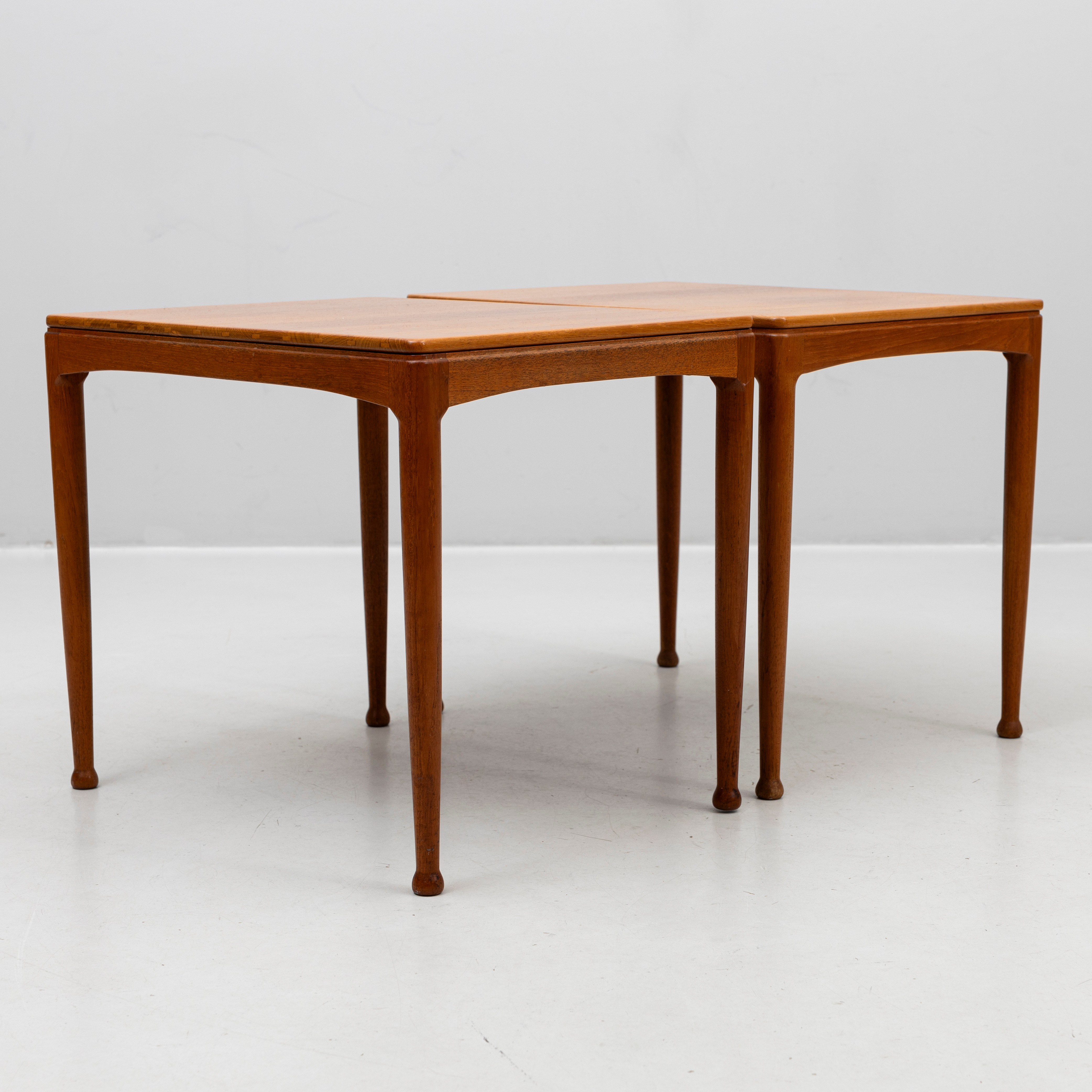 LAMPBORD/SIDOBORD, 2 st, teak, "Micado", Engström & Myrstrand för Tingströms, Bra Bohag, 1960-tal.