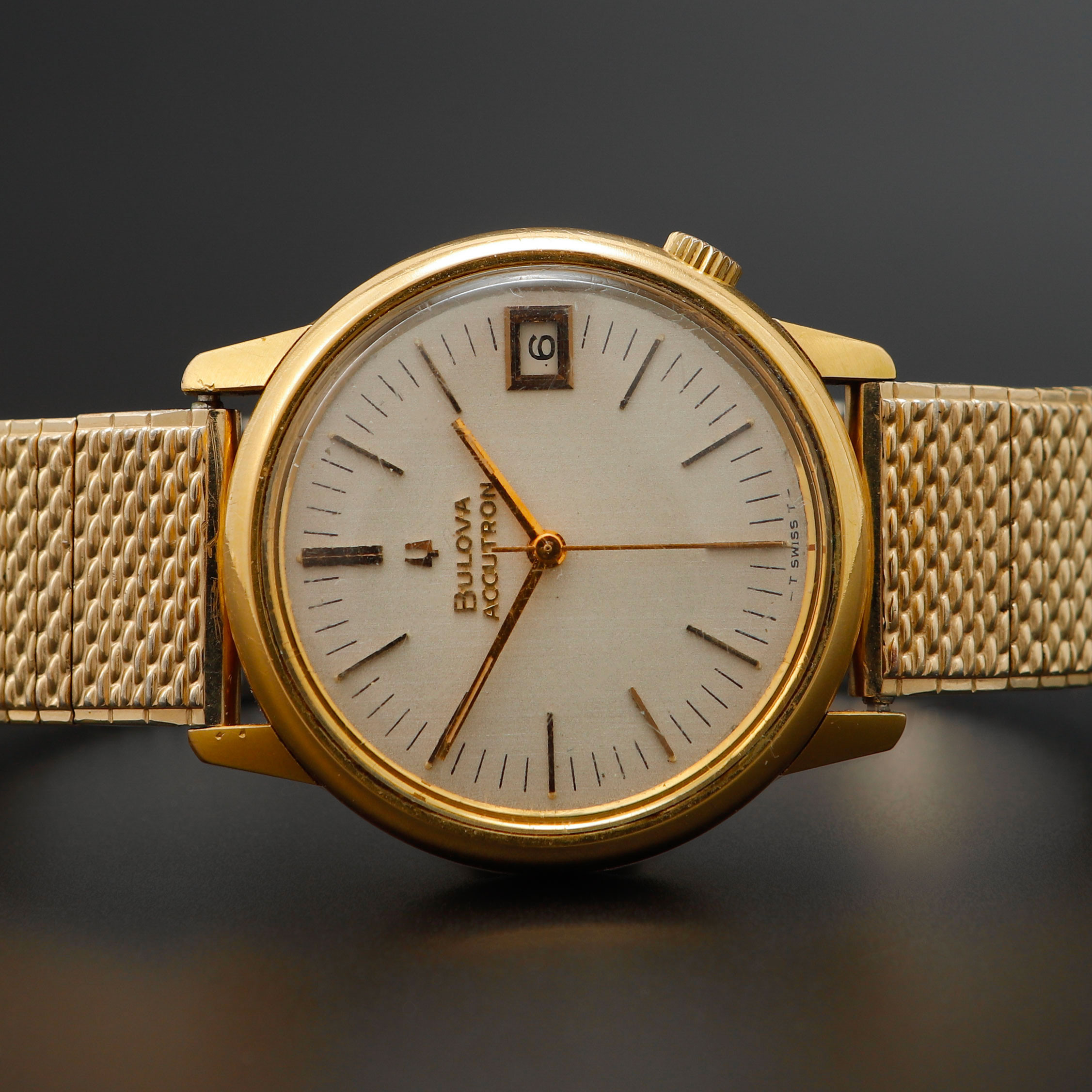 ARMBANDSUR, Bulova, Accutron, stål/doublé, stämgaffel, ca 1970.