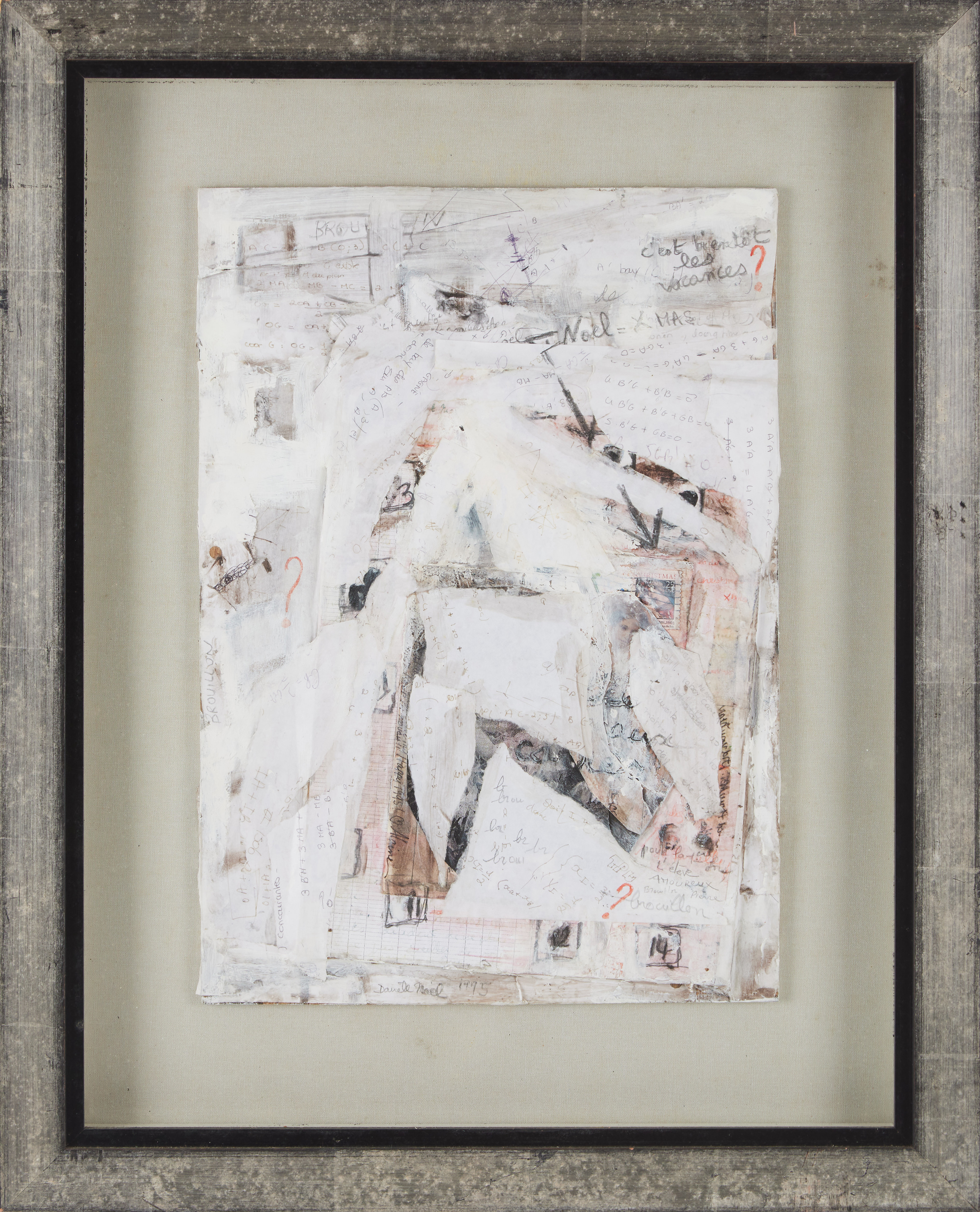 DANIÈLE NOEL. Komposition, signerad, collage.