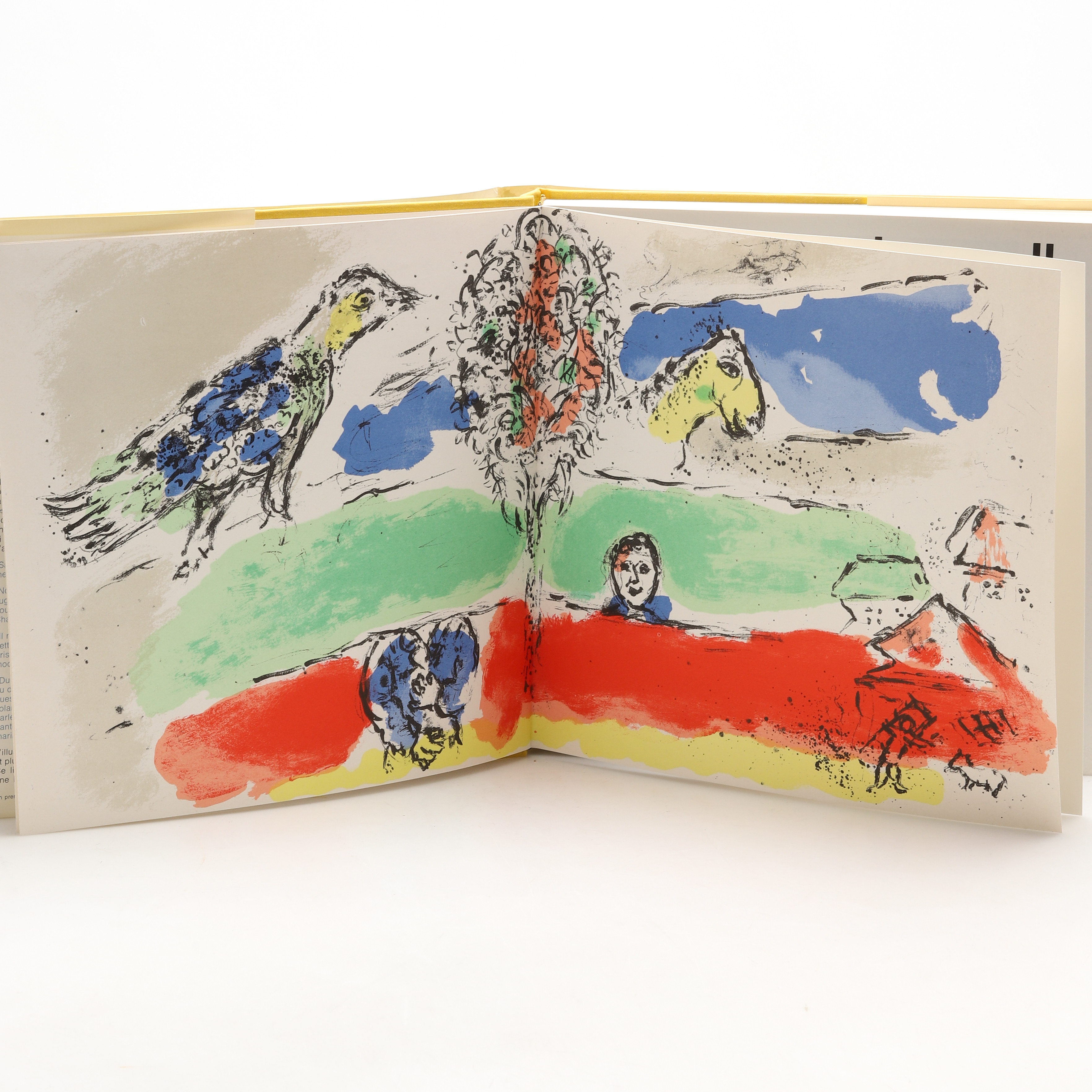 André Pieyre de Mandiargues, "Chagall" med dubbelsidig originallitografi.