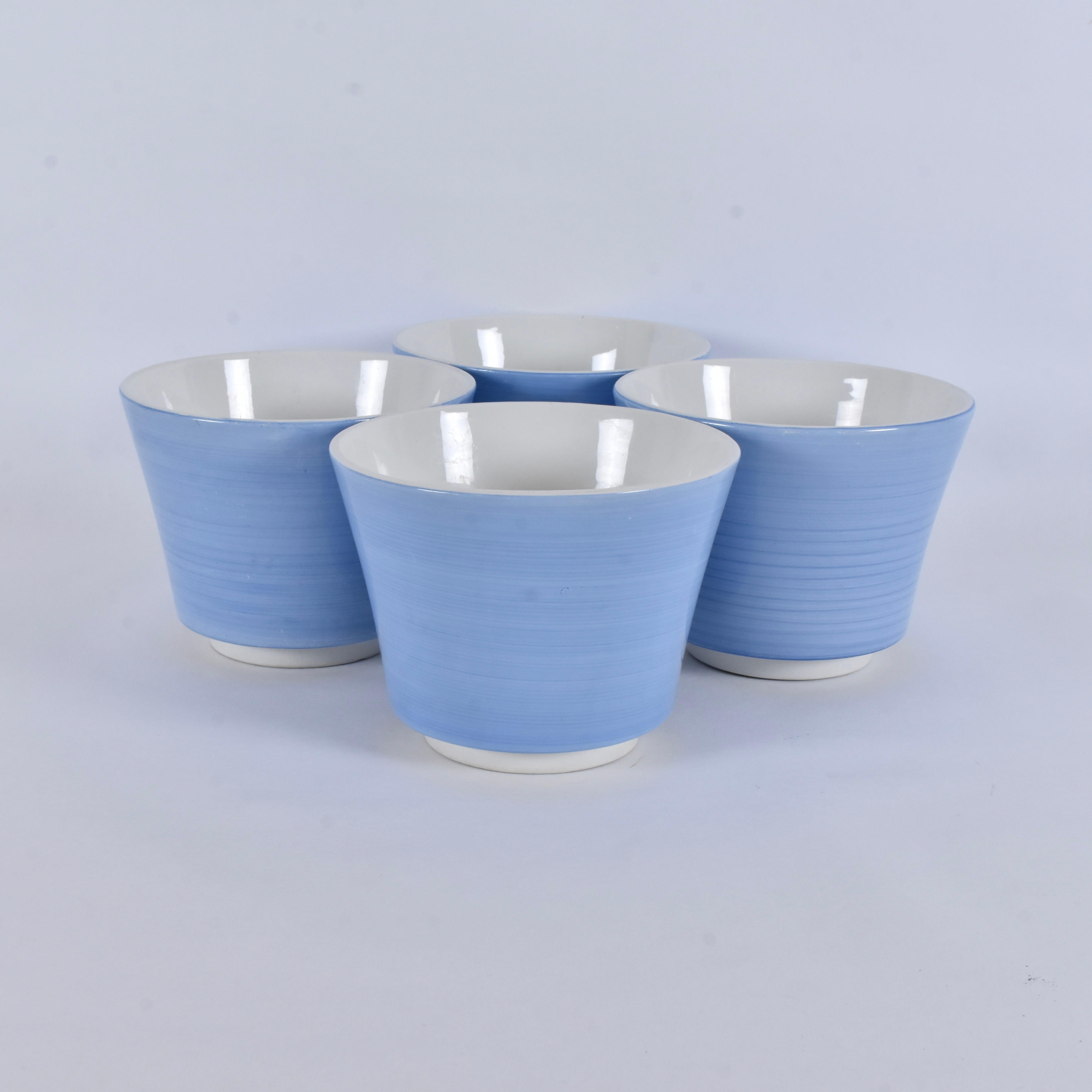 STIG LINDBERG. Ytterfoder, 4-stycken, flintporslin, "Colores", Gustavsberg.