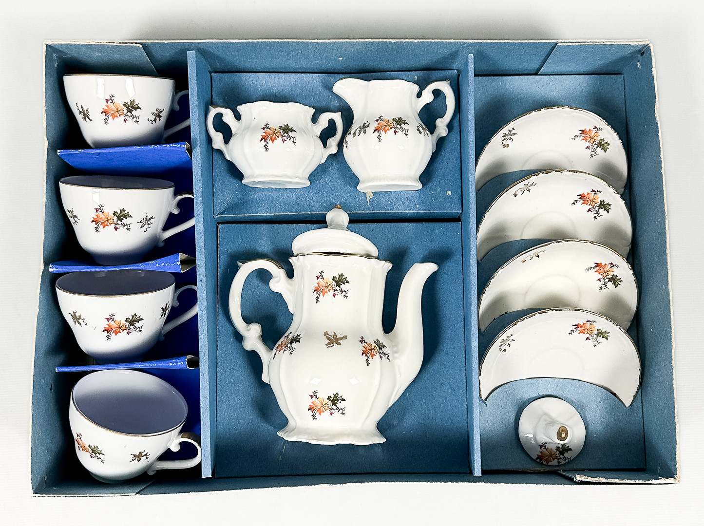 DOCKSERVIS, 12 delar, porslin, USSR, 1980-tal.