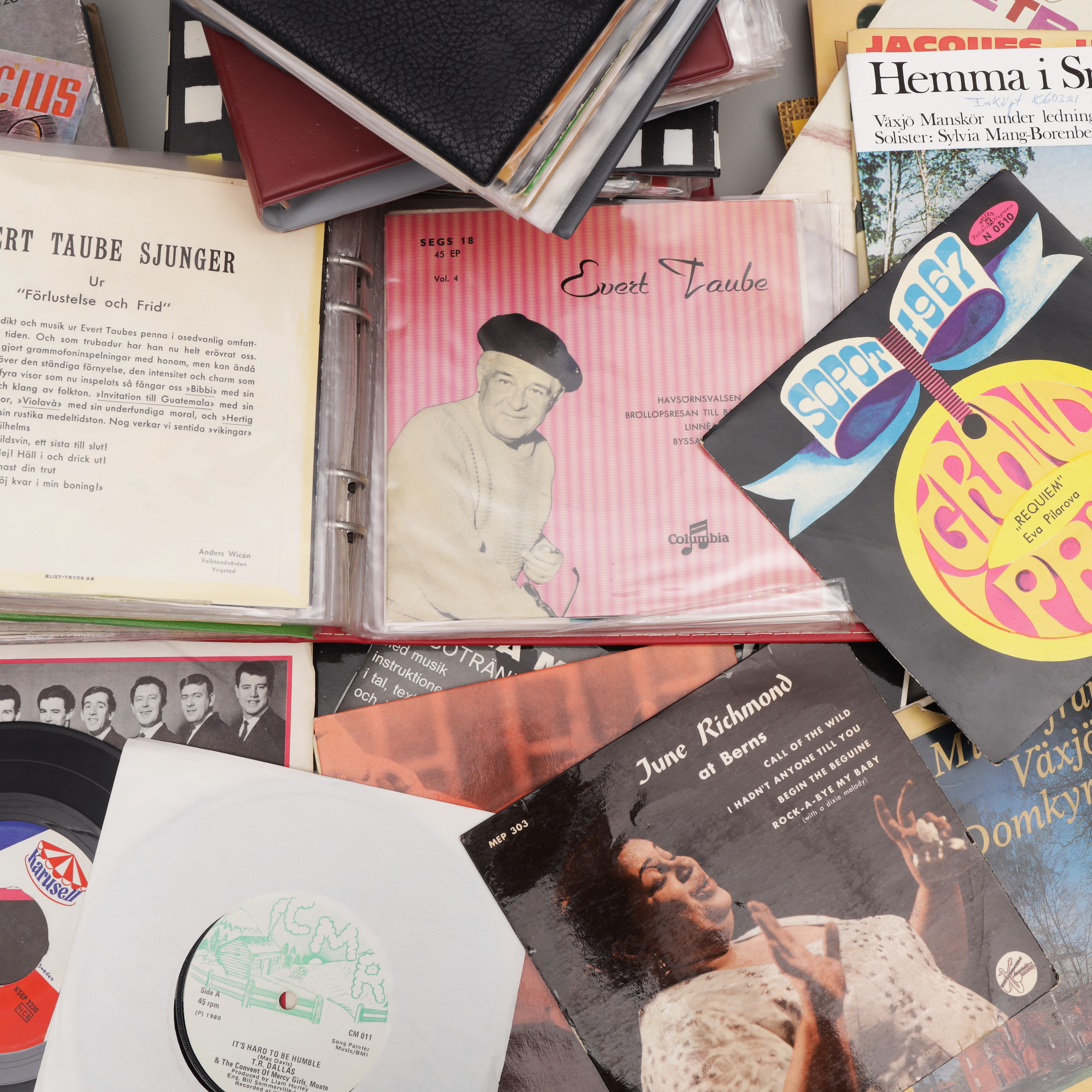 VINYLSKIVOR, ca 100 st, 1900-talets andra hälft.